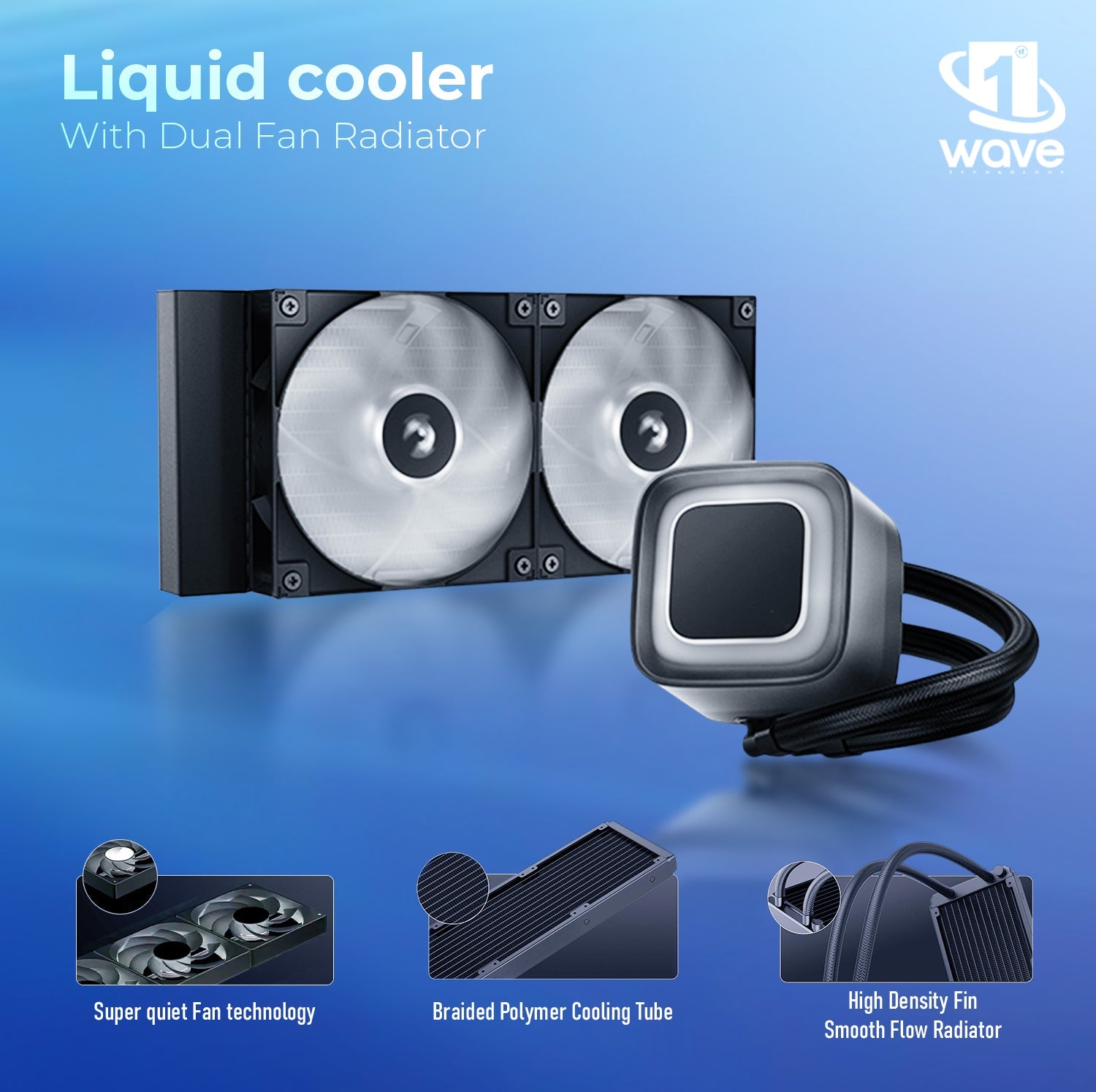 First Wave UltraEdge Workstation PC – Intel Core i7-14700KF, RTX 5060 Ti 8GB Graphics, DDR5 RAM, 2TB SSD (1TB NVMe Gen4 + 1TB SATA), WiFi, Liquid Cooling, Windows 11 Pro, 2Y Warranty