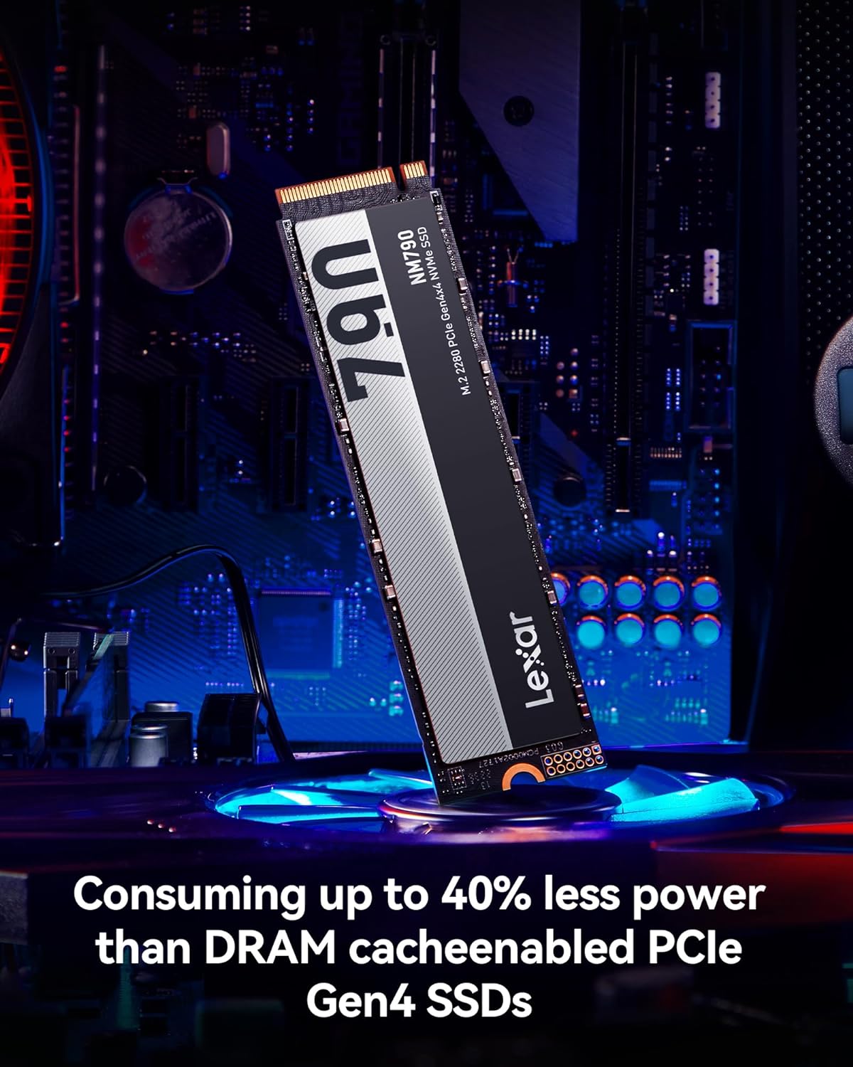 Lexar NM790 M.2 2280 PCIe Gen 4×4 NVMe SSD – 512GB/1TB/2TB/4TB, Up to 7400MB/s, Ultra-Fast Gaming & Content Creation