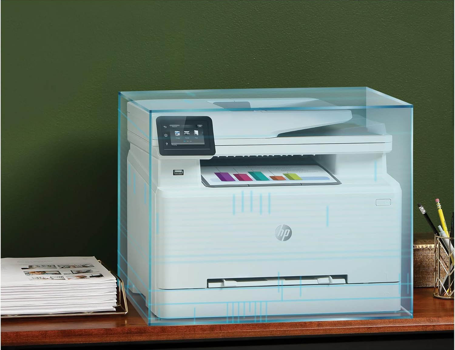 HP Color LaserJet Pro MFP M283fdw – Wireless, Multifunction Color Laser Printer with Fax