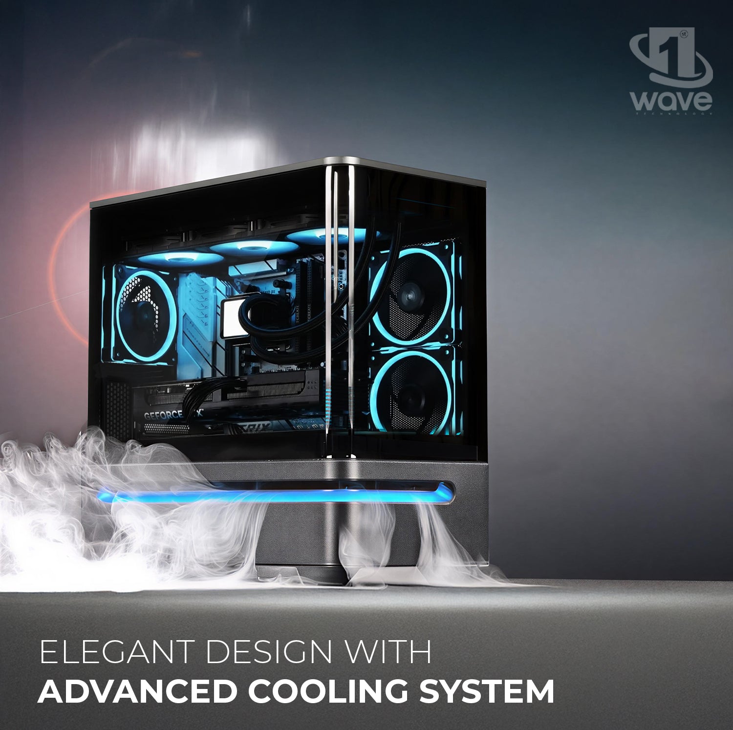 First Wave Warborn Gaming PC – Ryzen 5 7600X Desktop, RTX 5060 8GB Graphics, 16,32,64GB DDR5 6000MT/s RAM, 1TB NVMe SSD, 240mm Liquid Cooler, 750W Modular PSU, Compact ARGB Gaming Case