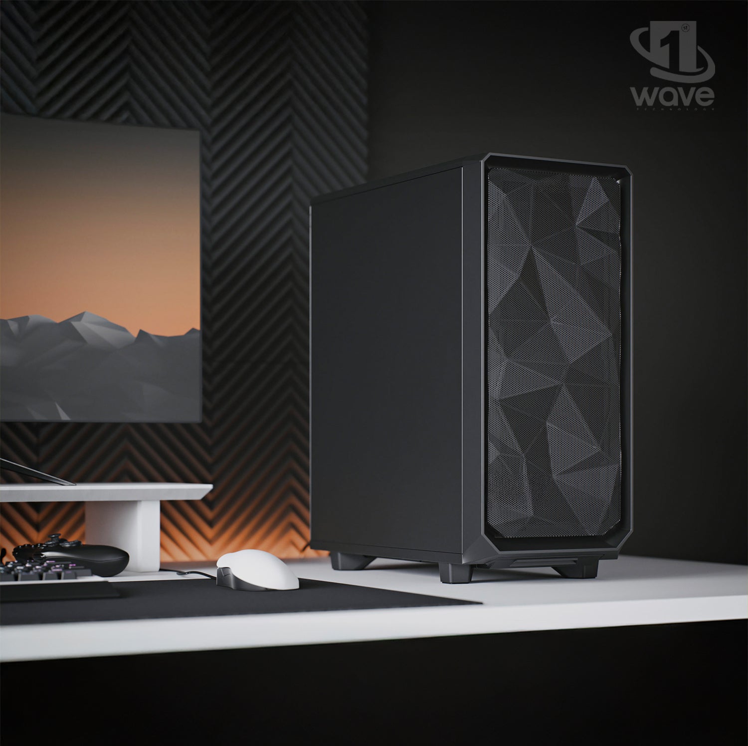 First Wave StudioX-9 Workstation PC – AMD Ryzen 9-9900X, 16GB RTX 5070 Ti Graphics, DDR5 RAM, 2TB SSD (1TB NVMe Gen4 + 1TB SATA), WiFi, 360mm ARGB Liquid Cooling, Windows 11 Pro, 2Y Warranty