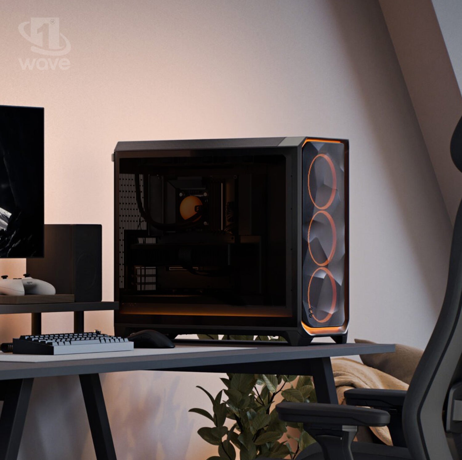 First Wave Singularity Workstation PC–Machine Learning Edition–AMD Ryzen Threadripper PRO 7965WX, RTX 24GB GDDR6 Graphics, DDR5 RAM, 2TB SSD(1TB NVMe SSD+1TB SATA),WiFi,Win 11 PRO, 2Y Wty