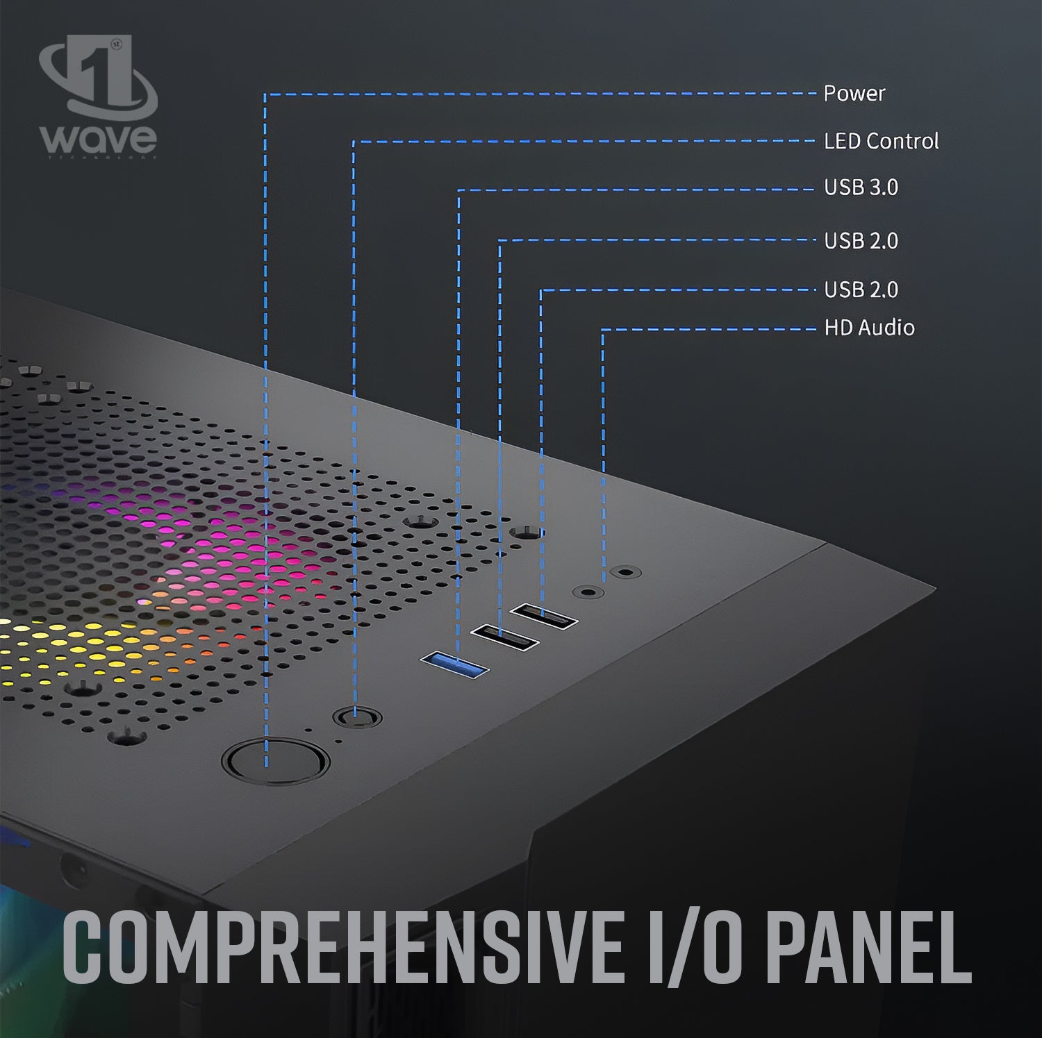 First Wave Raptor-X Gaming PC, Intel Core i7 14th Gen, RTX 5060 8GB, 16,32,64GB DDR5 RAM, 1TB NVMe Gen4 SSD, Liquid Cooled, High Airflow RGB Case, 750W Modular PSU