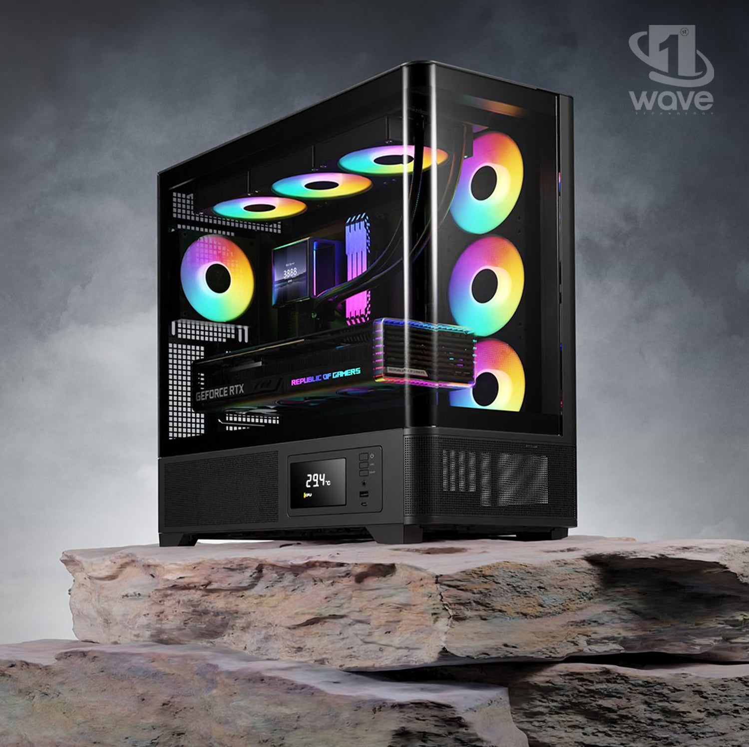 First Wave Paragon-X Gaming PC – Intel Core Ultra 7 265KF, RTX 5050 8GB, 16,32,64GB DDR5 6000MHz, 1TB NVMe Gen4 SSD, 240mm Liquid Cooler, 750W Modular PSU, Mid-Tower Gaming Case