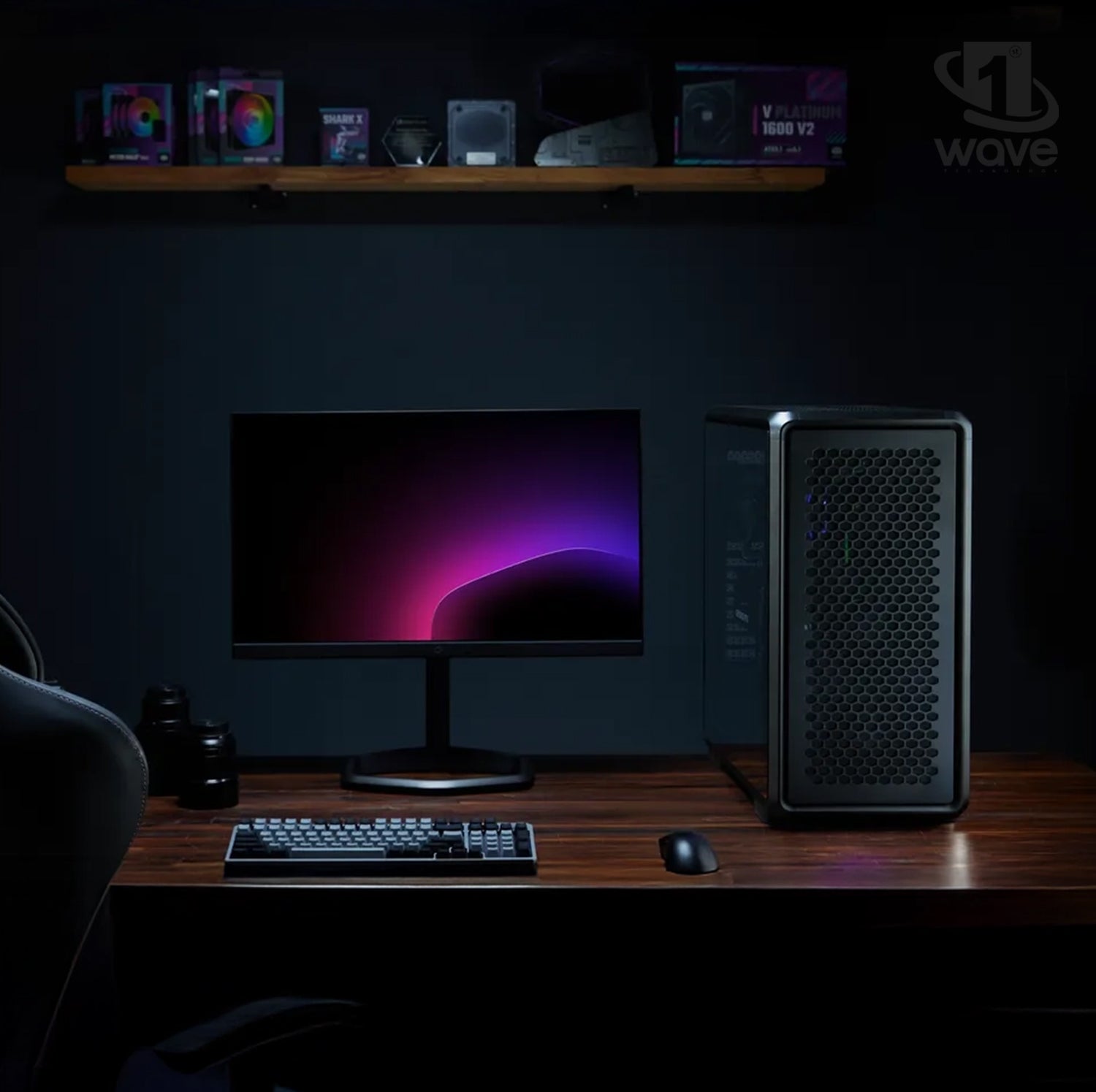 First Wave Ironclad Gaming PC – Intel Core i5-14th Gen, RTX 5060 8GB, 16,32,64GB DDR5 6000MHz RGB, 1TB NVMe Gen4 SSD, ASUS PRIME B760M-A WiFi, 240mm Liquid Cooler, 750W Modular PSU, XPG Starker Black Mid-Tower Case