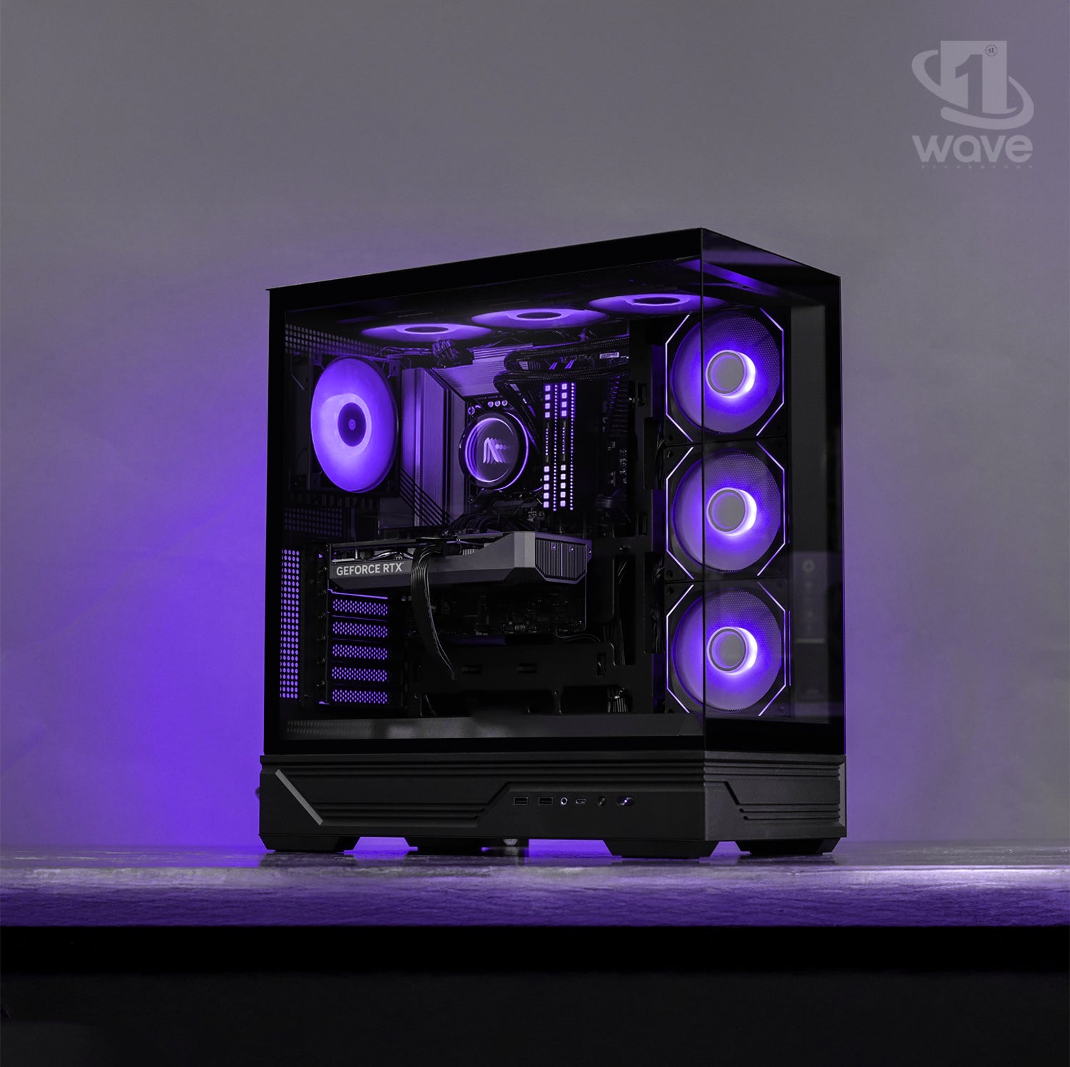 First Wave Warcry Gaming PC – Intel Core i9-14th Gen, RTX 5070 Ti 8GB, 16,32,64GB DDR5 6000MHz, 1TB NVMe Gen4 SSD, 360mm Liquid Cooler, Fully Modular PSU, Black/White Gaming Case