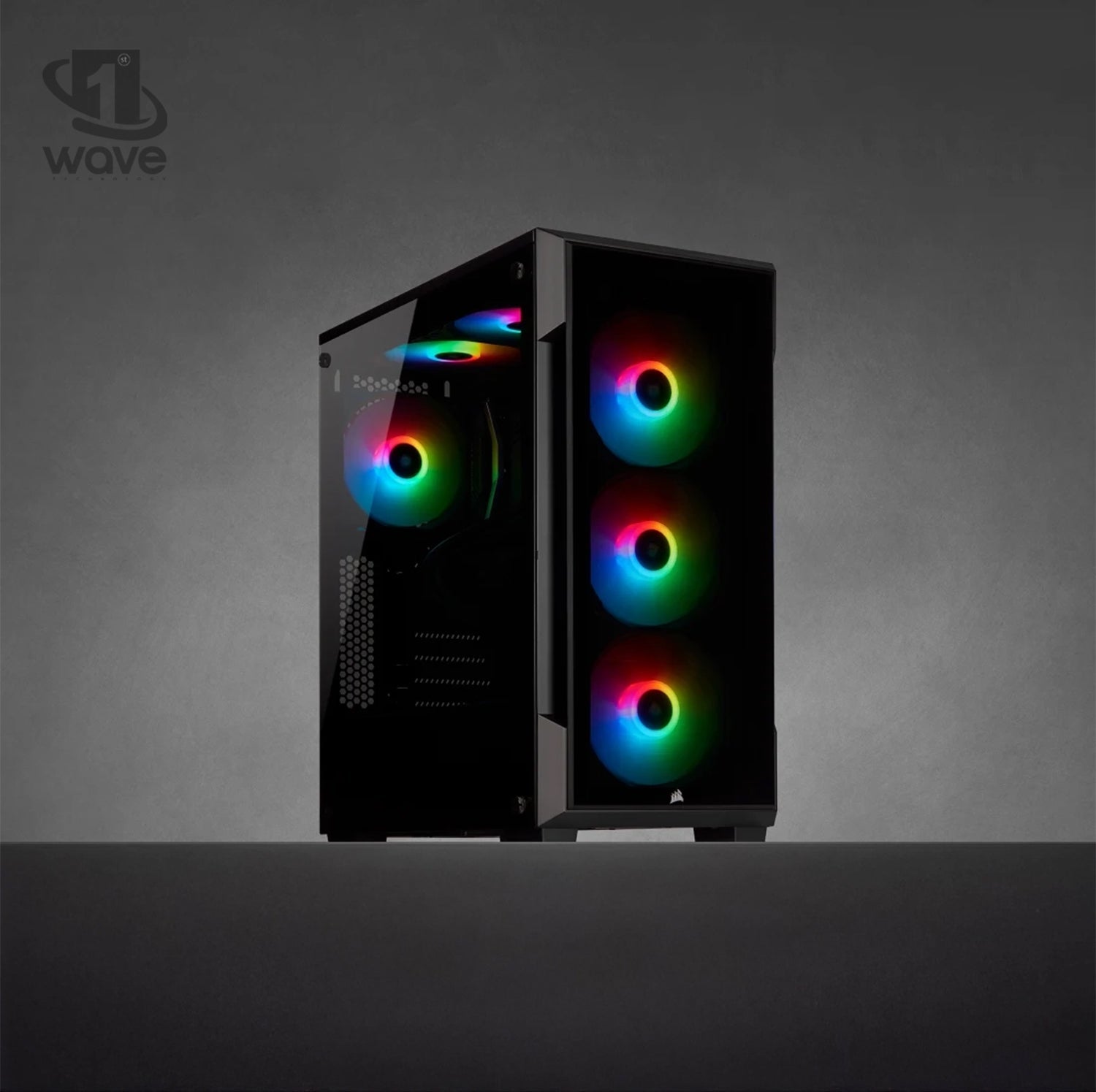 First Wave Dominion Workstation PC–Intel Ultra 7 265KF up to 5.50GHz, 12GB RTX GPU, DDR5 6000MHz RAM, 1TB NVMe SSD,1TB SATA SSD,Liquid Cooling, WiFi, High-Performance Gaming & Streaming