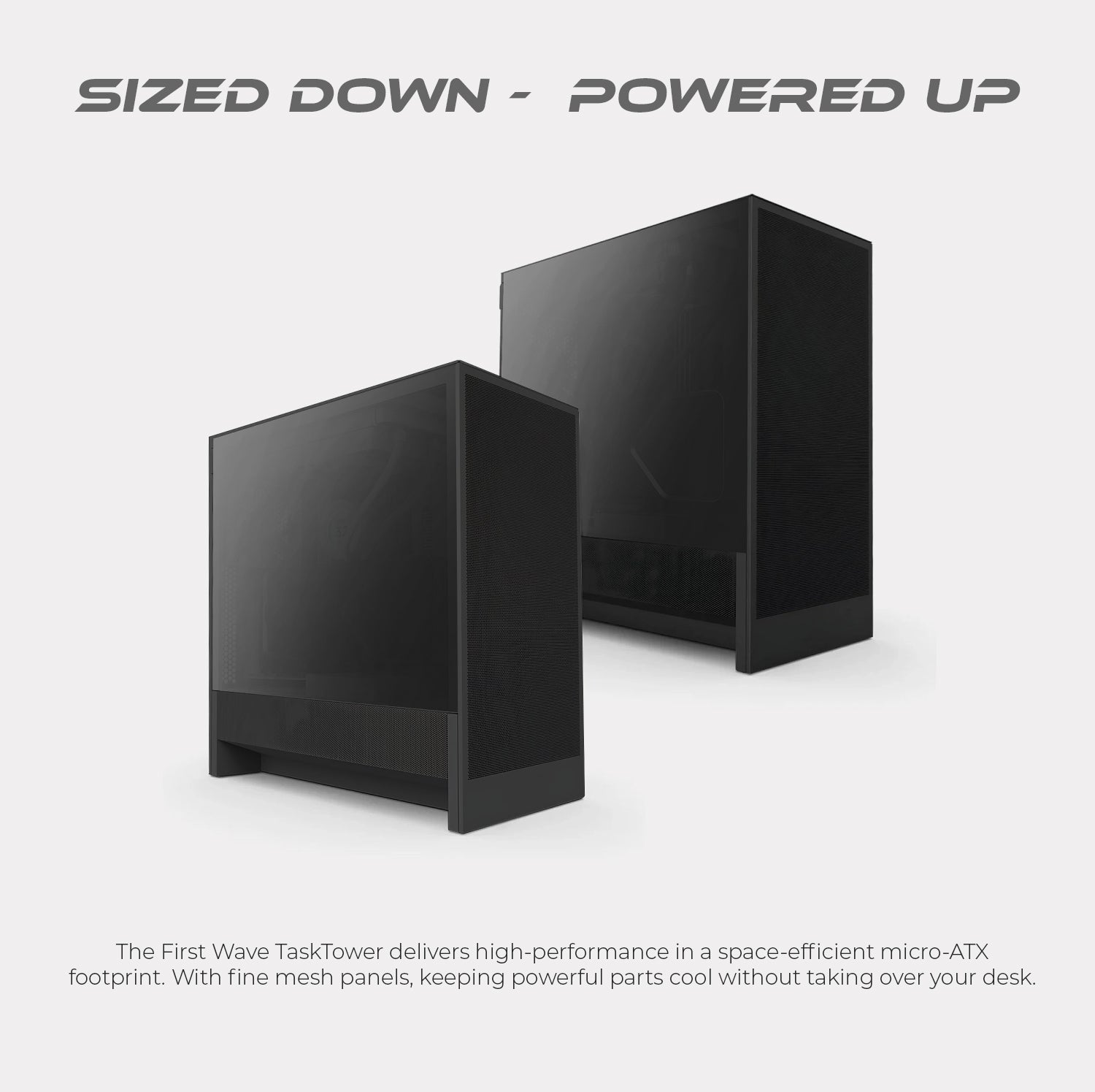 First Wave TaskTower Business Desktop PC – AMD Ryzen 7 8700G 8-Core | DDR5 RAM | 1TB NVMe SSD + 1TB SATA SSD | Windows 11 Pro, 3-Year Warranty | Includes MS Office, Keyboard & Mouse