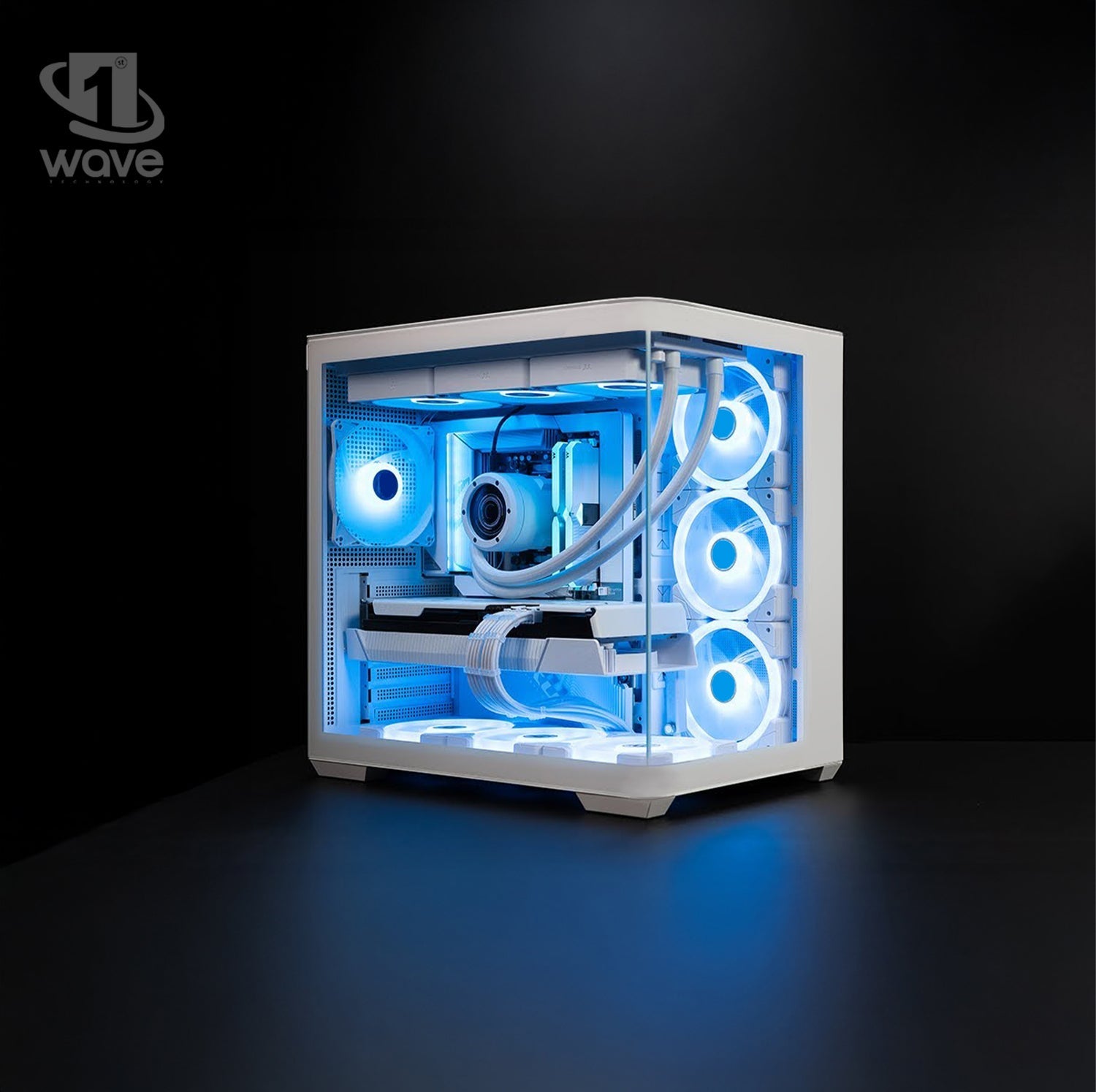 First Wave FluxBladeX Gaming PC – AMD Ryzen 7-9800X3D, 16GB RTX 5060 Ti Graphics, DDR5 RGB RAM, 1TB NVMe SSD, WiFi, ARGB Cooling, Windows 11 Pro, 2Y Warranty