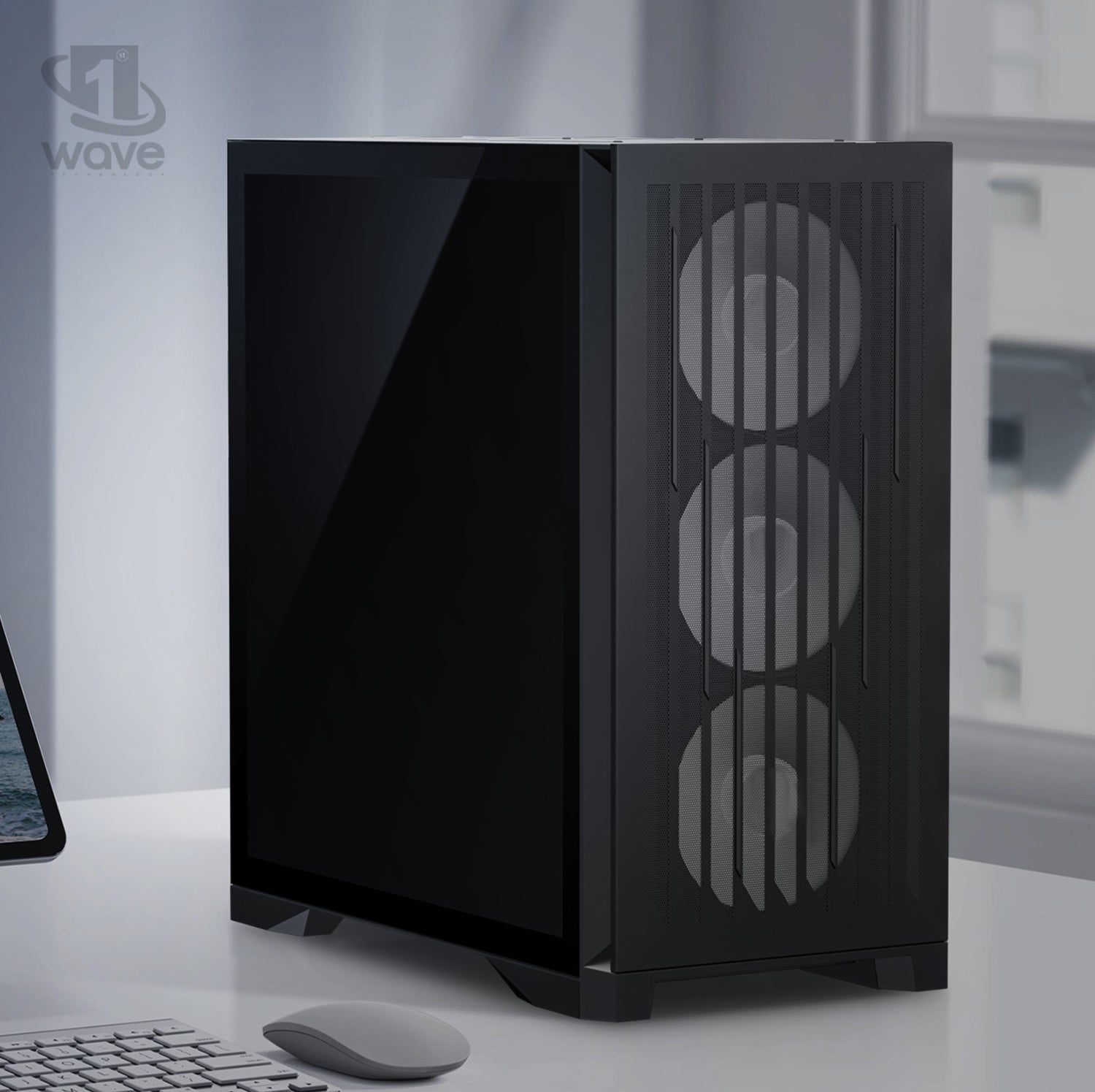 First Wave Machina Workstation PC – Content Creation Edition – Intel Core i9-14900KF, RTX 5070 Graphics, DDR5 RAM, 2TB SSD (1TB NVMe Gen4 + 1TB SATA), WiFi, Windows 11 Pro, 2Years Warranty