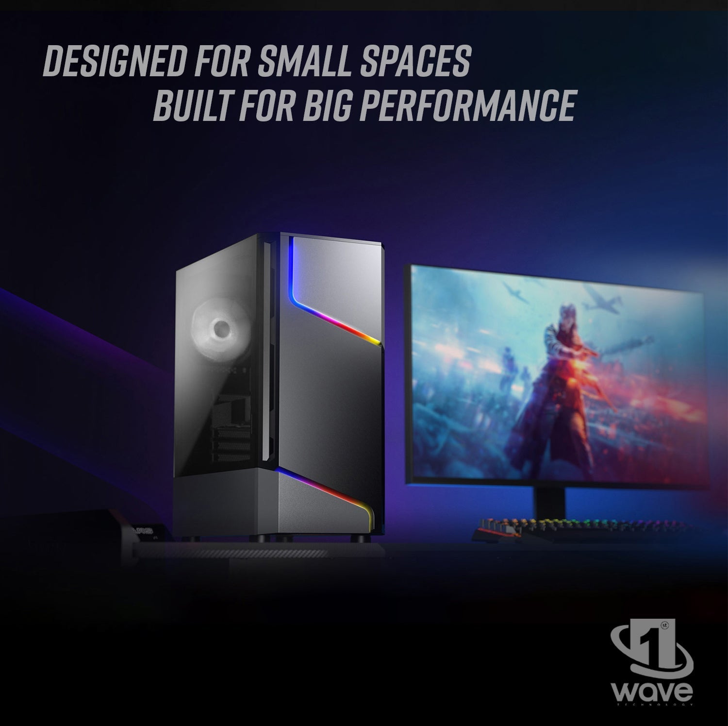 First Wave Taskform Business Desktop PC – 12th Gen Intel i5-12400, DDR5 RAM, 1TB NVMe SSD, WiFi, Windows 11 Pro, 3-Year Warranty, Includes Latest MS Office Home & Business, Keyboard & Mouse