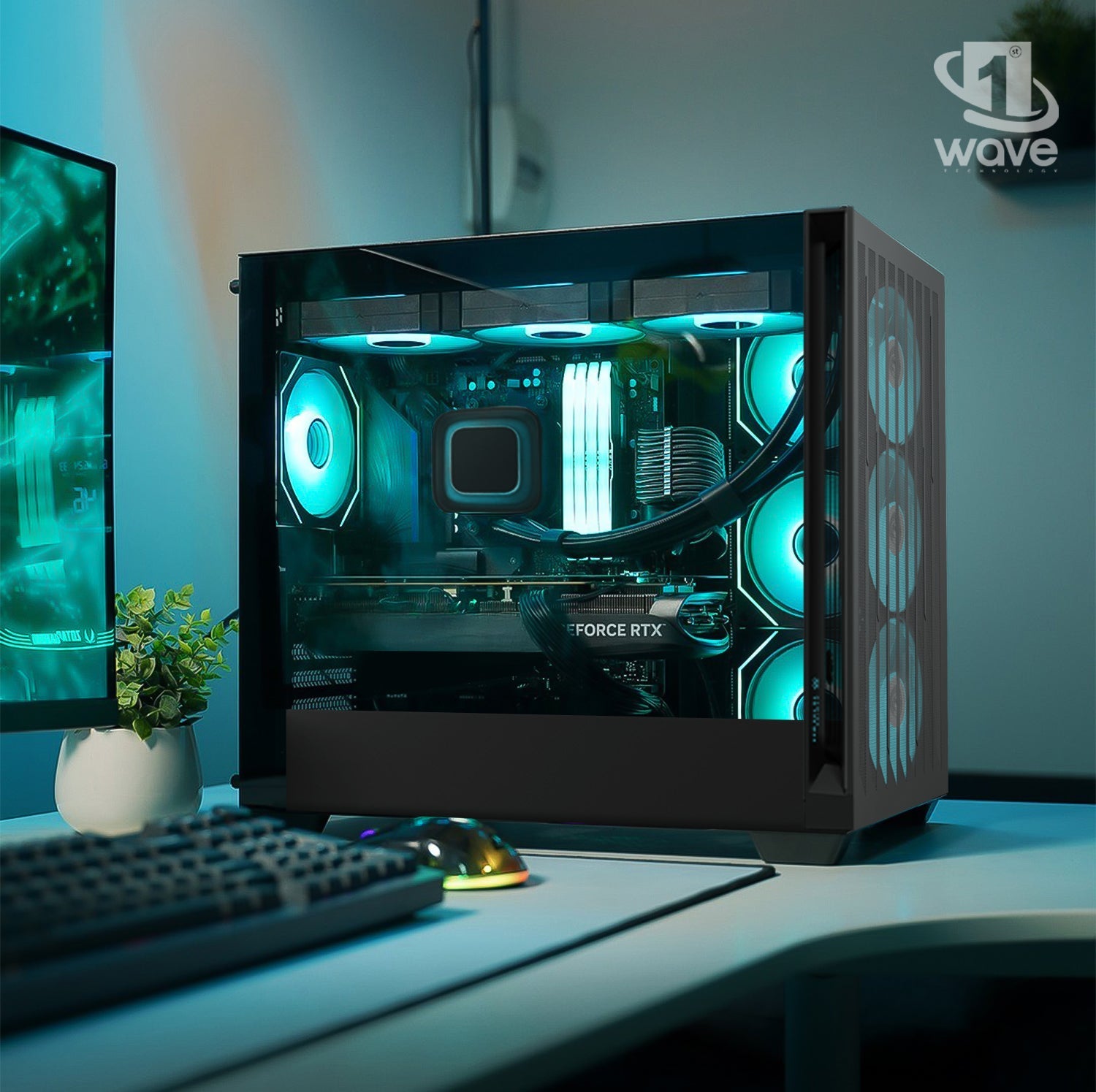 First Wave NexCore Gaming PC – 13th Gen Intel i9-13900KF, 16GB RTX 5070 Ti Graphics, DDR5 RGB RAM, 2TB SSD (1TB NVMe + 1TB SATA), WiFi, ARGB Cooling, Windows 11 Pro, 2Y Warranty