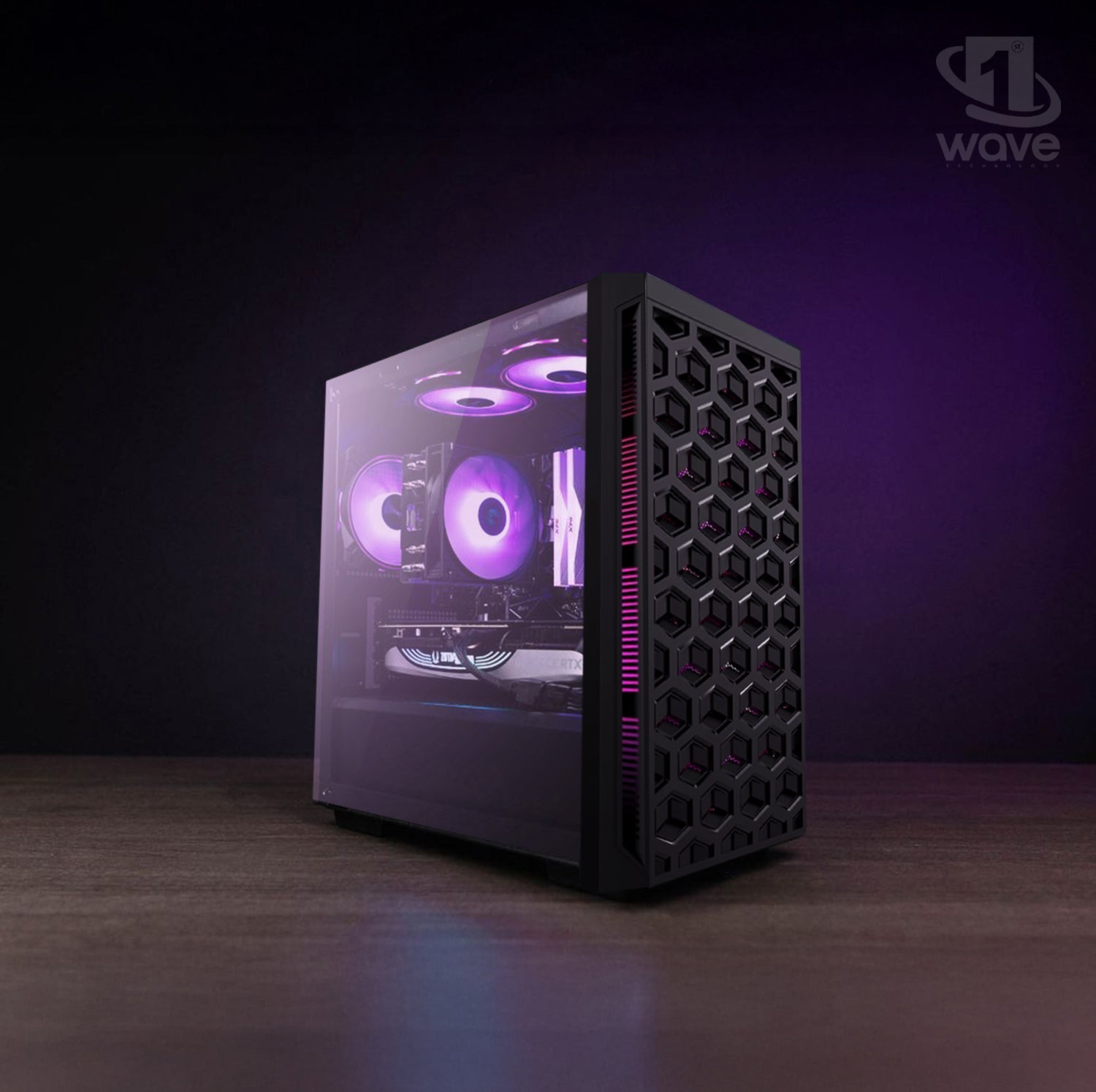 First Wave ThunderStrike Gaming PC – Intel Core Ultra 5 - 245KF, 8GB RTX 5060 Graphics, DDR5 RGB RAM, 2TB SSD (1TB NVMe + 1TB SATA), WiFi, ARGB Cooling, Windows 11 Pro, 2Y Warranty