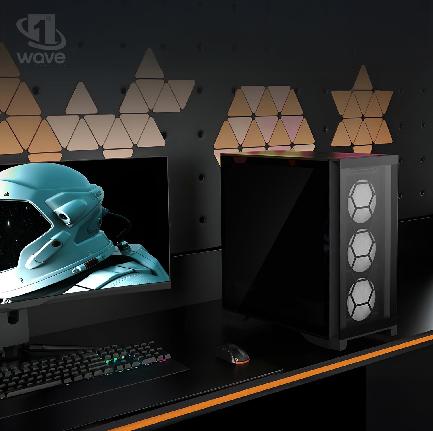 First Wave PrimeStation Workstation PC – Content Creation Edition – AMD Ryzen 9 9900X, RTX 5070 Ti Graphics, DDR5 RAM, 2TB SSD (1TB NVMe + 1TB SATA), WiFi, Windows 11 Pro, 2 Years Warranty