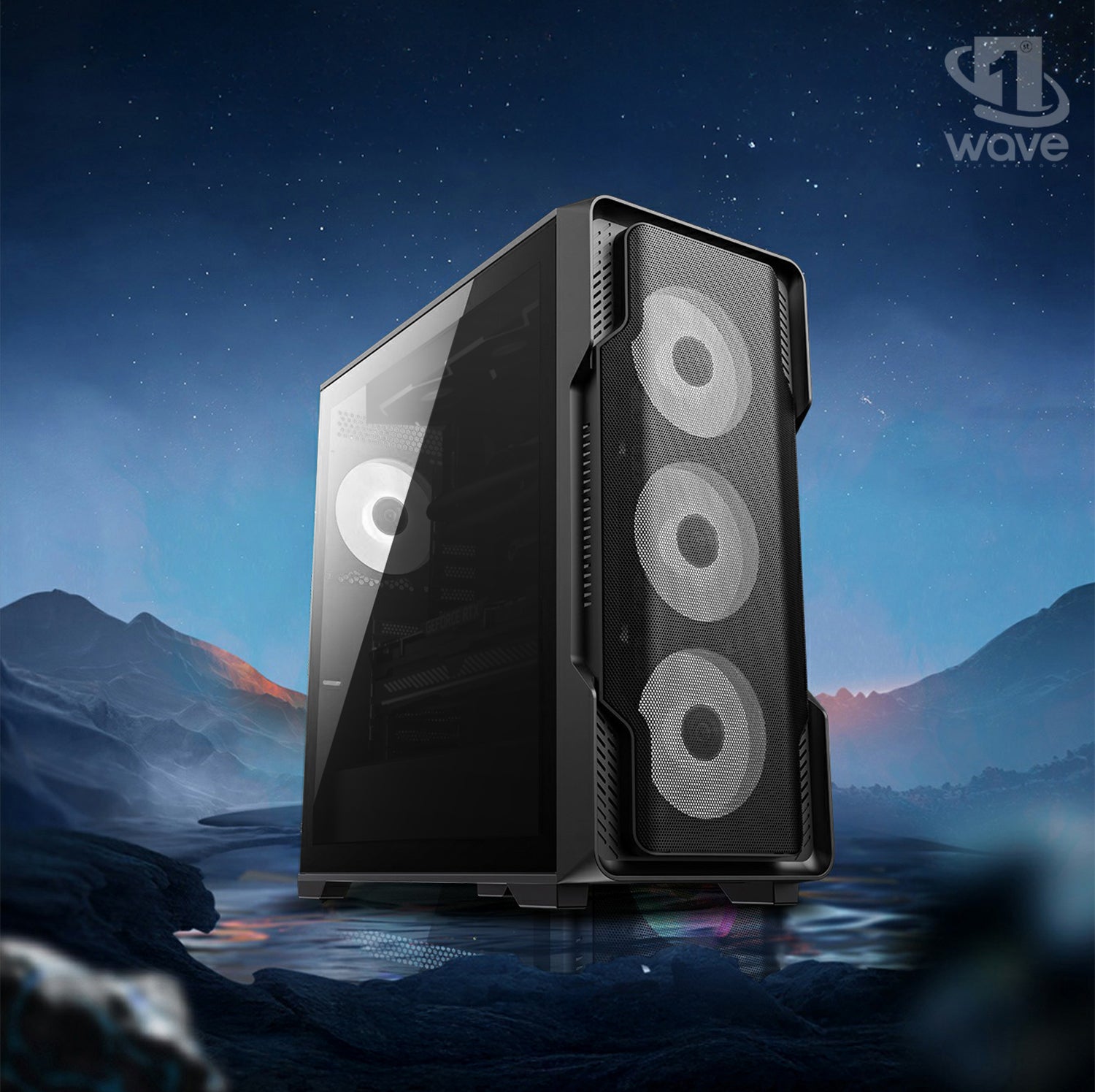 First Wave NeuroDrive Workstation PC – Content Creation Edition – Intel Ultra 7 265KF, RTX 5070 Graphics, DDR5 RAM, 2TB SSD (1TB NVMe + 1TB SATA), WiFi, Windows 11 Pro, 2 Years Warranty