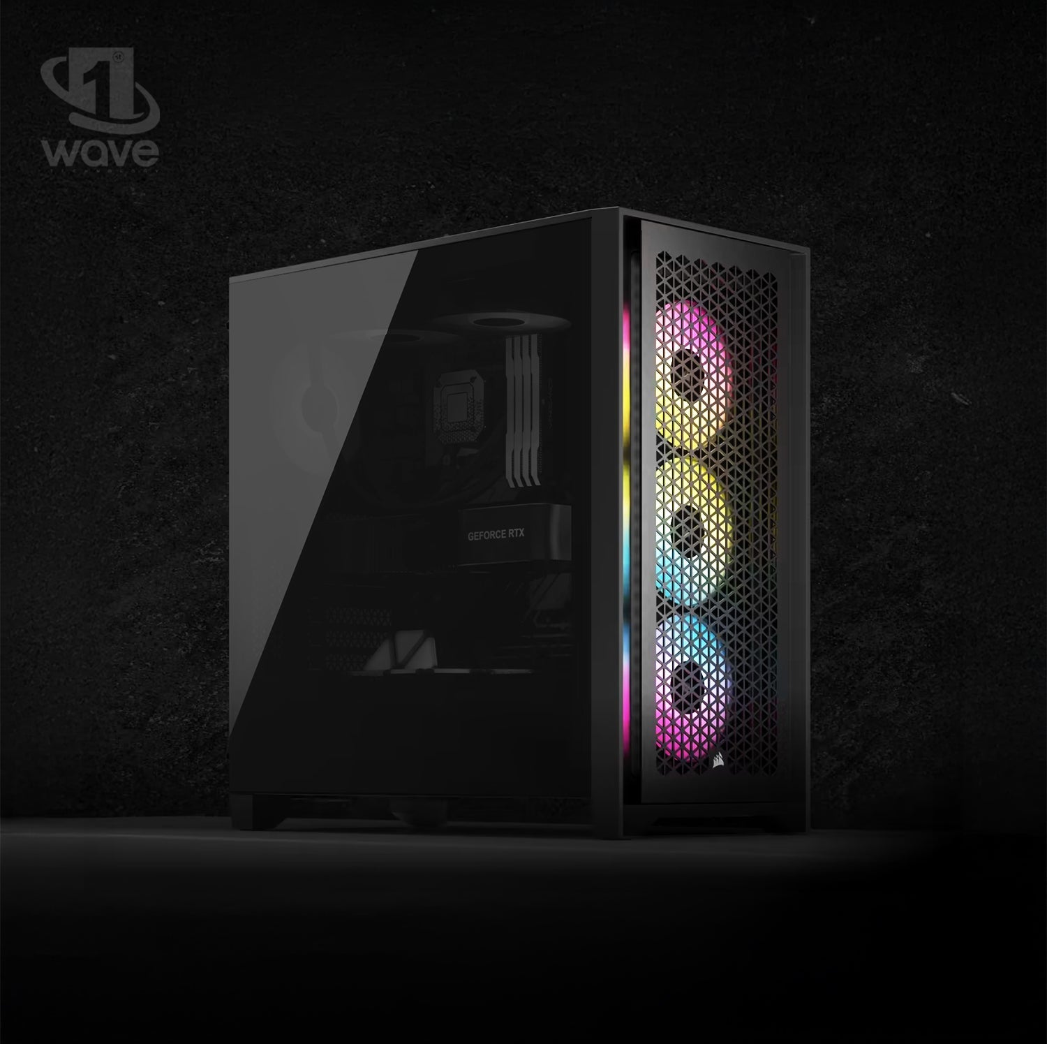 First Wave Reaper Workstation PC–Intel Core i7 14th Gen-14700KF, 16GB RTX GPU, DDR5 6000MHz RAM, 1TB NVMe SSD,1TB SATA SSD,Liquid Cooling,WiFi,High-Performance Gaming & Streaming