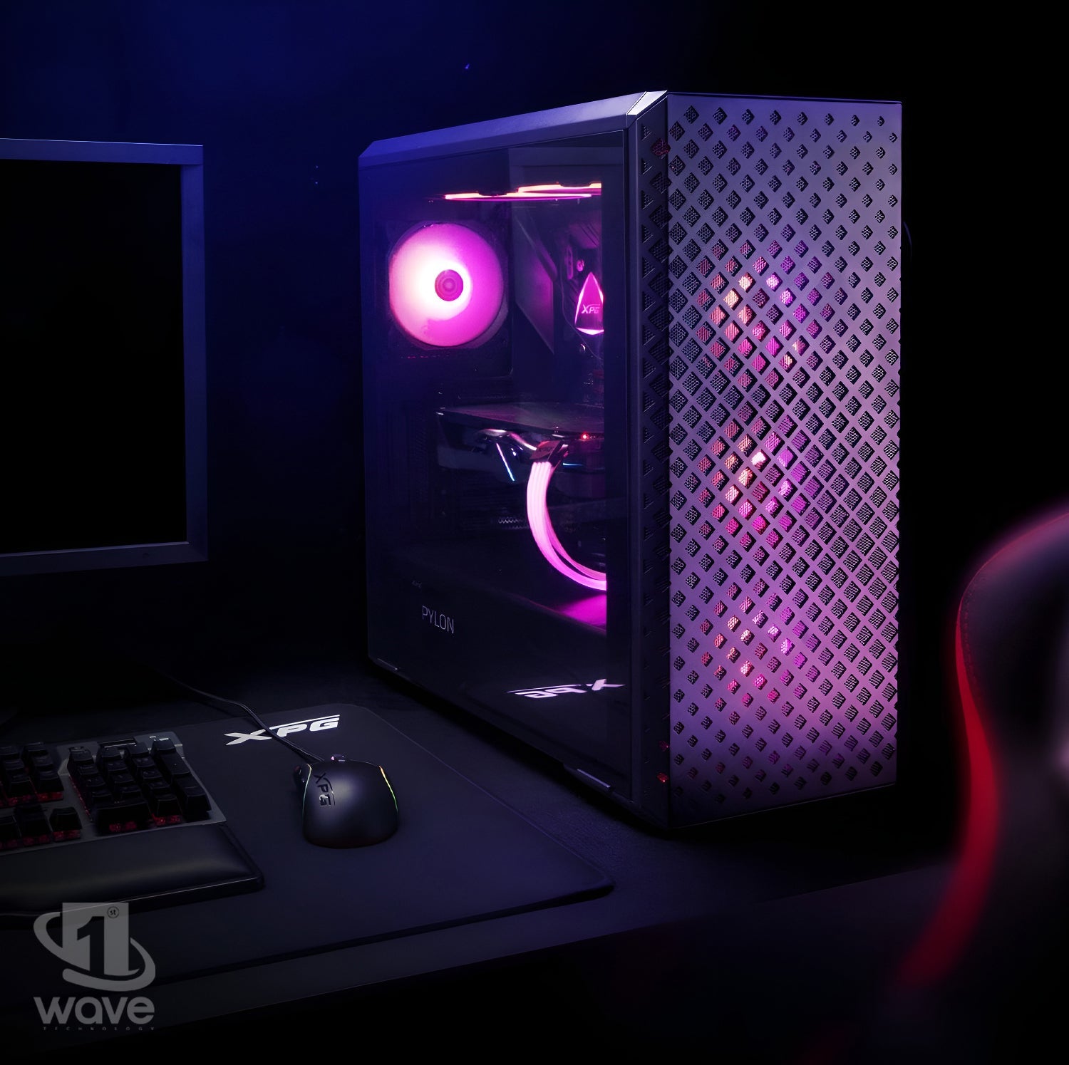 First Wave GridCore Workstation PC – CAD Edition – Intel Core i9 14th Gen-14900K, RTX 5070 Ti Graphics, DDR5 RAM, 2TB SSD (1TB NVMe Gen4 + 1TB SATA), WiFi, Windows 11 Pro, 2Y Warranty