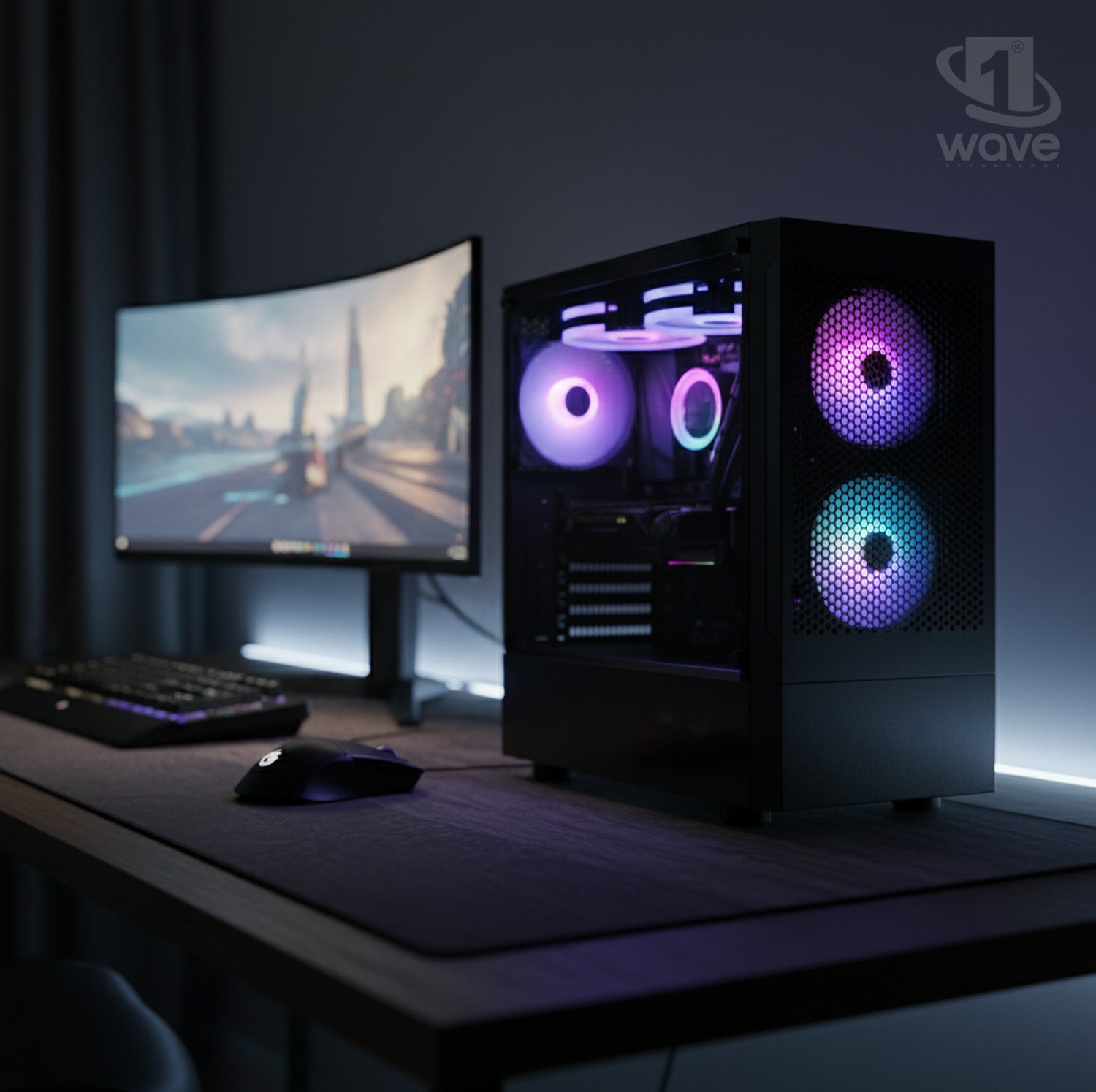 First Wave AstroPulse Gaming PC – Intel Core Ultra 5 245KF, RTX 5060 8GB, 16,32,64GB DDR5 6000MHz, 1TB NVMe Gen4 SSD + 1TB SATA SSD, 240mm Liquid Cooler, 750W Modular PSU, Mesh Black Mid Tower Gaming Case