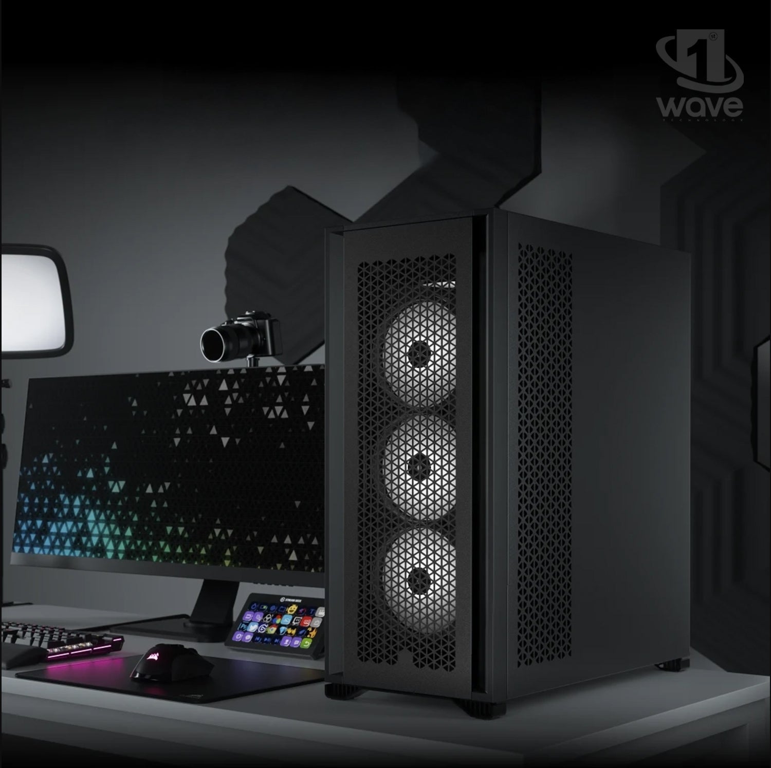 First Wave MindForge Workstation PC – Machine Learning Edition – AMD Ryzen 9 9900X 12-Core, RTX 24GB GDDR6 Graphics, DDR5 RAM, 2TB SSD(1TB NVMe SSD+1TB SATA), WiFi, Win 11 Pro, 2Y Wty