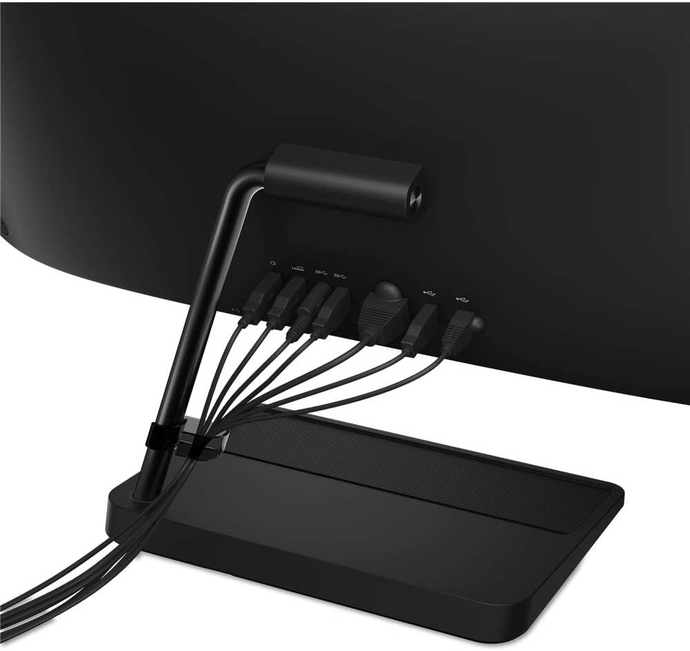 Lenovo IdeaCentre AIO 3 24ITL6 Desktop, 23.8" FHD Touch Display, Intel Core i7-1165G7, 8GB DDR4 RAM, 1TB HDD, NVIDIA GeForce MX450 2GB, Calliope Wireless Arabic KB, No OS, Black | F0G00098AX-8GB