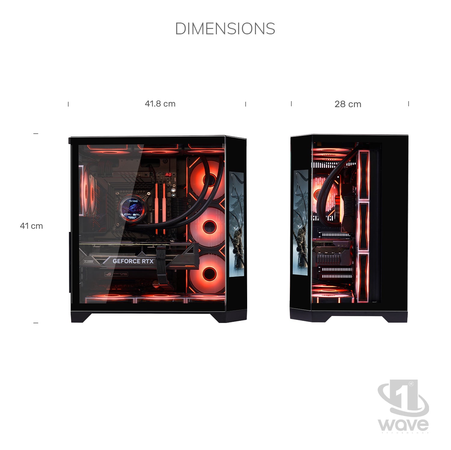 First Wave Eternal Gaming PC – Intel Core Ultra 9 285K, RTX 5070 Ti 12GB, 16,32,64GB DDR5 6000MHz, 1TB NVMe Gen4 SSD, 360mm Liquid Cooler, 850W Modular PSU, RGB Black Gaming Case