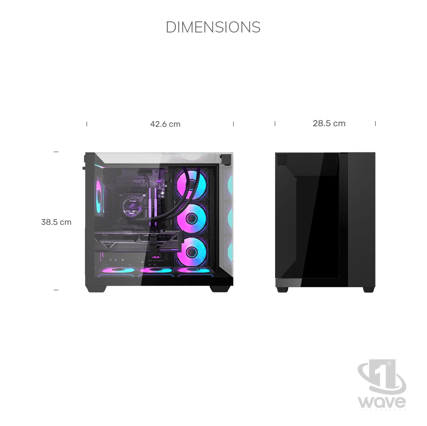 First Wave Pulsehammer Gaming PC – Ryzen 5 7600X Desktop, RTX 5060 Ti   GPU, 16,32,64,B DDR5 6000MT/s RAM, 1TB NVMe SSD + 1TB SATA SSD, 240mm Liquid Cooler, 750W Modular PSU, Three-Sided Tempered Glass ARGB Case