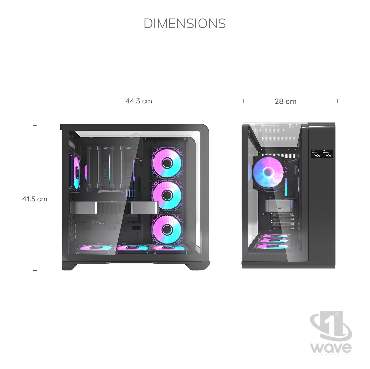 First Wave Vengeance Gaming PC – AMD Ryzen 9 9900X, 16,32,64GB DDR5,   RX 9070, 2TB Storage, 360mm Liquid Cooling, High-Performance RGB Gaming Rig