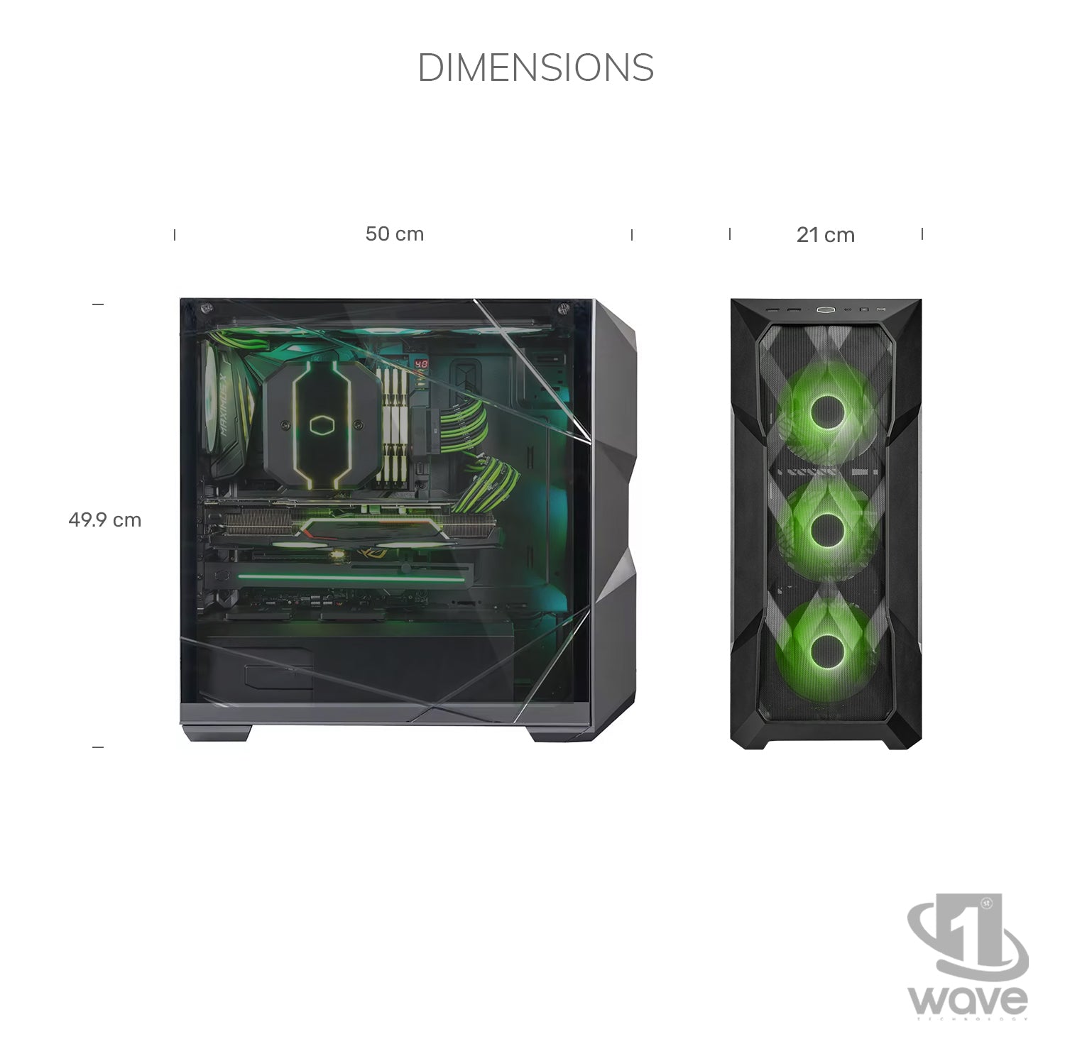 First Wave Stormcaller Gaming PC, Intel Core i7 14th Gen, RTX 5060 8GB,  16,32,64GB DDR5 RAM, 1TB NVMe Gen4 SSD, Liquid Cooled, High Airflow Case, 750W Modular PSU
