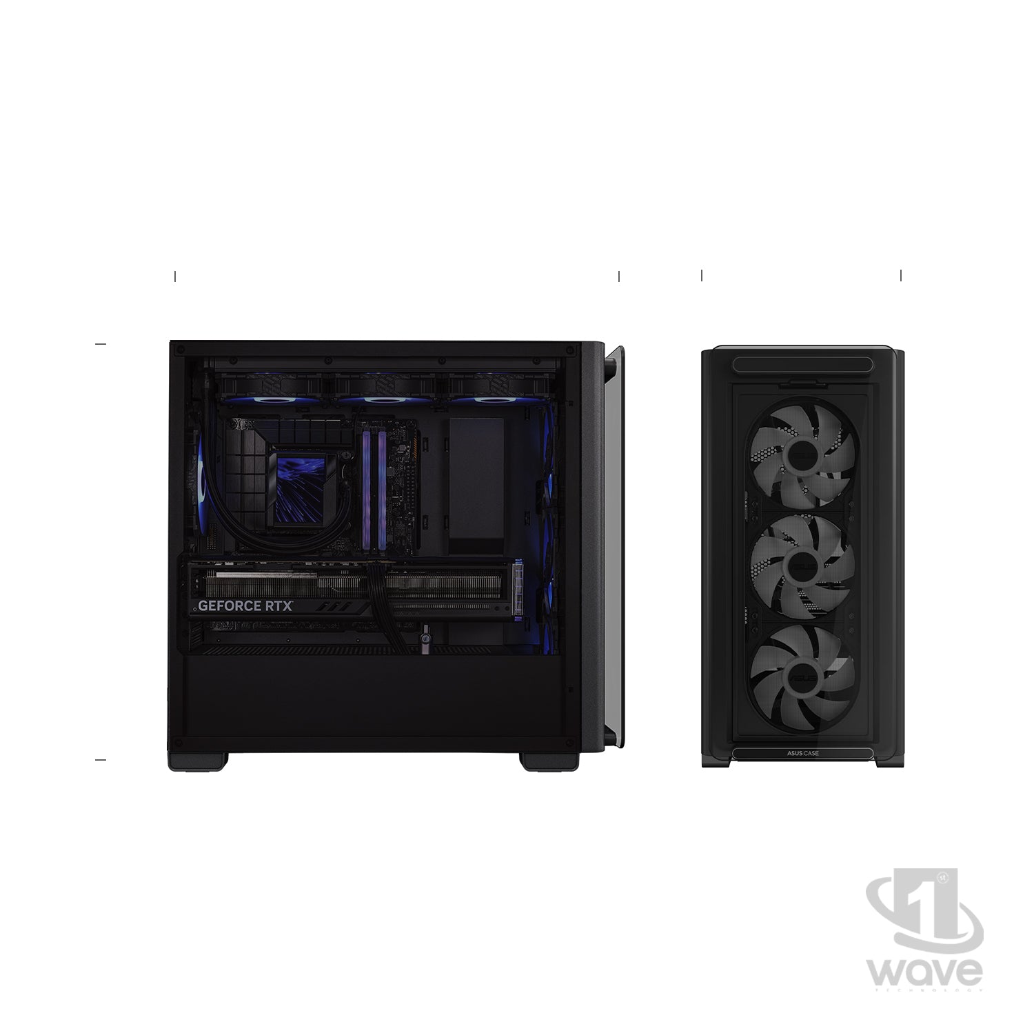 First Wave SkyForge Gaming PC – Intel Core Ultra 7 265KF, RTX 5060 Ti 8GB, 16,32,64GB DDR5 6000MHz, 1TB NVMe Gen4 SSD, 240mm Liquid Cooler, 750W Modular PSU, ARGB Black Mid-Tower Gaming Case