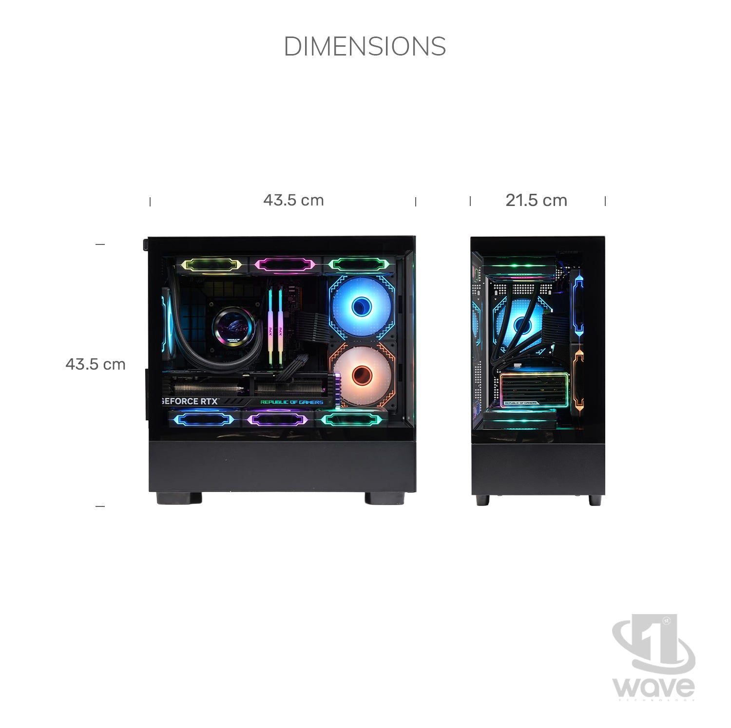 First Wave SurgeBreaker Gaming PC – Ryzen 7 9700X Processor, RX 7800 XT   GPU, 16,32,64GB DDR5 6000MT/s RAM, 1TB NVMe Gen4 SSD, 360mm Liquid Cooling, 750W Modular PSU, Blade Elite ATX Gaming Case