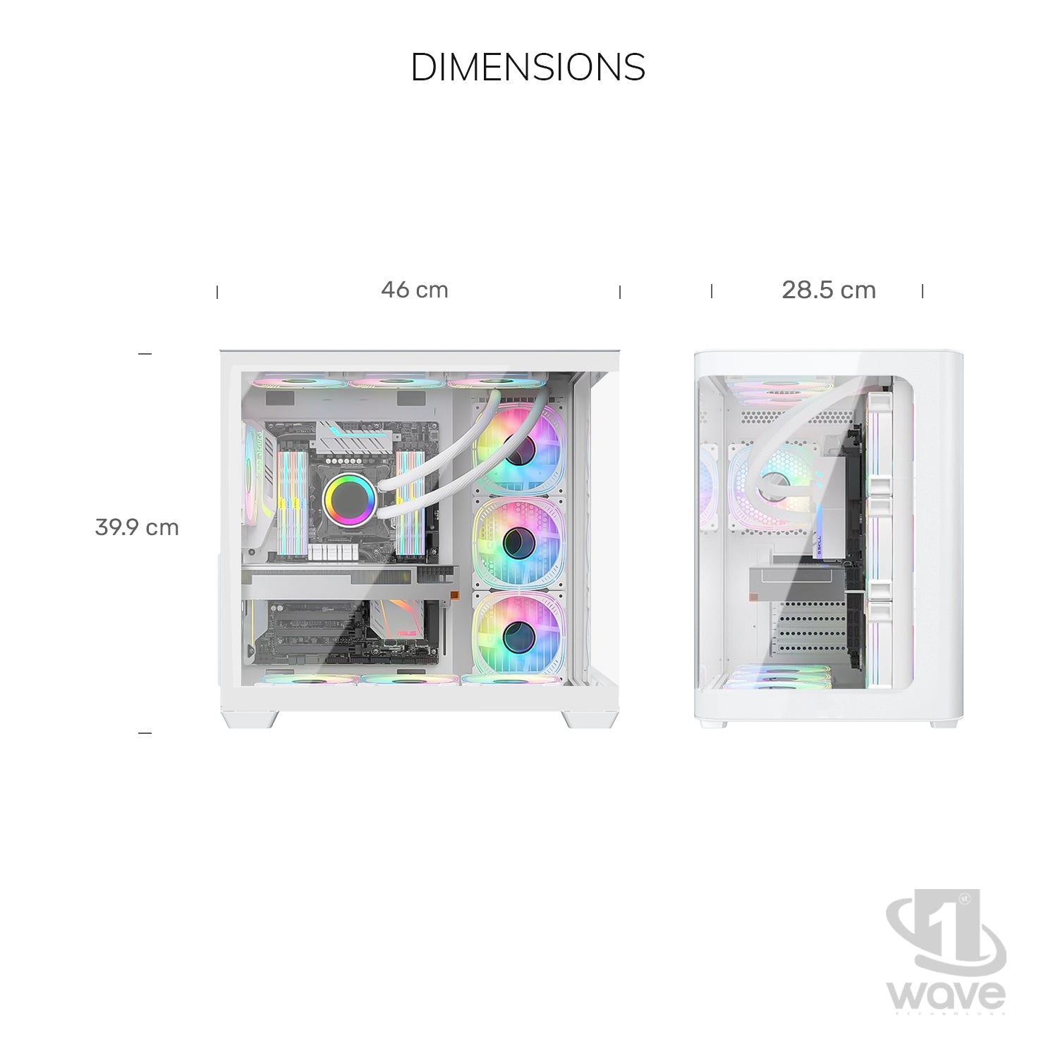 First Wave FluxBladeX Gaming PC – AMD Ryzen 7-9800X3D, 16GB RTX 5060 Ti Graphics, DDR5 RGB RAM, 1TB NVMe SSD, WiFi, ARGB Cooling, Windows 11 Pro, 2Y Warranty