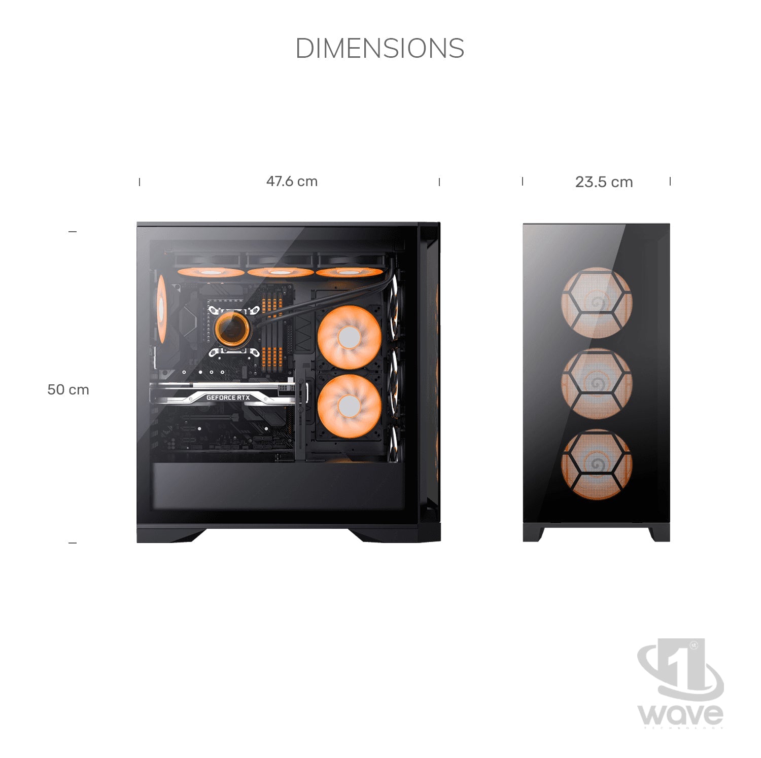 First Wave IronLeaf Gaming PC – Intel Core Ultra 5 225F, 8GB RTX 5050 Graphics, DDR5 RGB RAM, 2TB SSD (1TB NVMe + 1TB SATA), WiFi, ARGB Cooling, Windows 11 Pro, 2Y Warranty, High-Performance Desktop