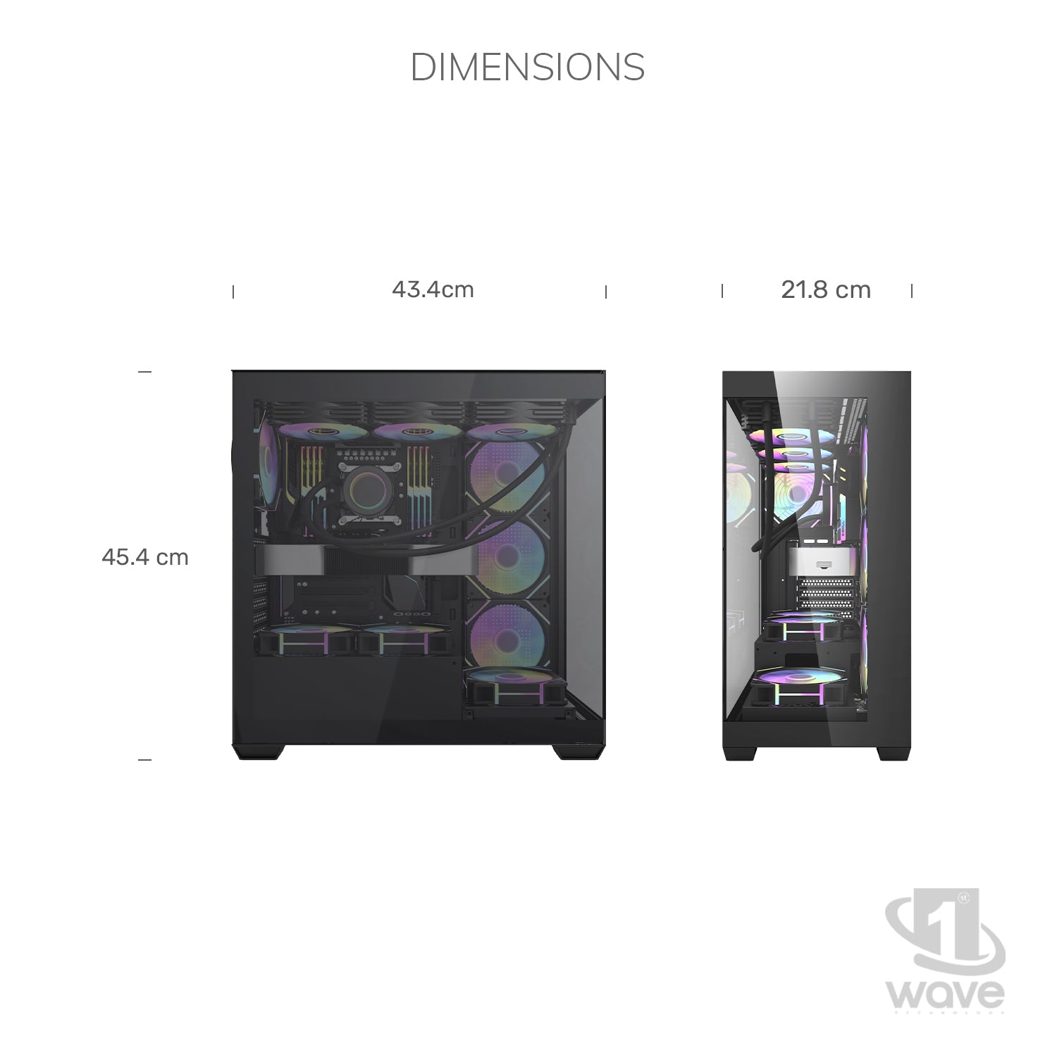 First Wave Stormcore-X Gaming PC, Ryzen™ 7 9800X3D, RTX™ 5070 12GB, 16,32,64GB DDR5 6000MHz RGB, 1TB NVMe Gen4 + 1TB SSD, 750W PSU, 360mm Liquid Cooling, WiFi, ATX Case