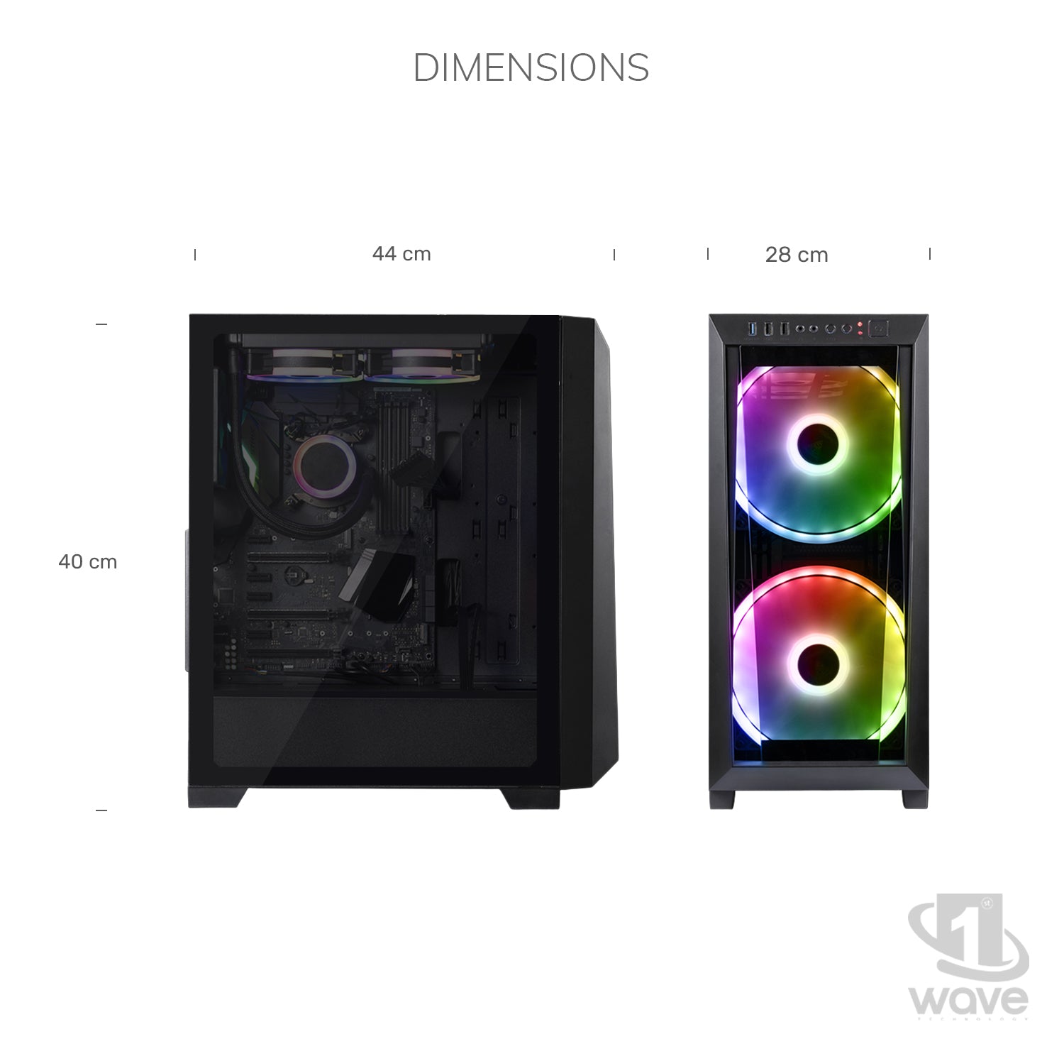 First Wave Synthwave Gaming PC – Intel Core Ultra 5 245KF, RTX 5060 8GB, 16,32,64GB DDR5 6000MHz, 1TB NVMe Gen4 SSD, 240mm Liquid Cooler, 750W Modular PSU, Mid Tower Gaming Case