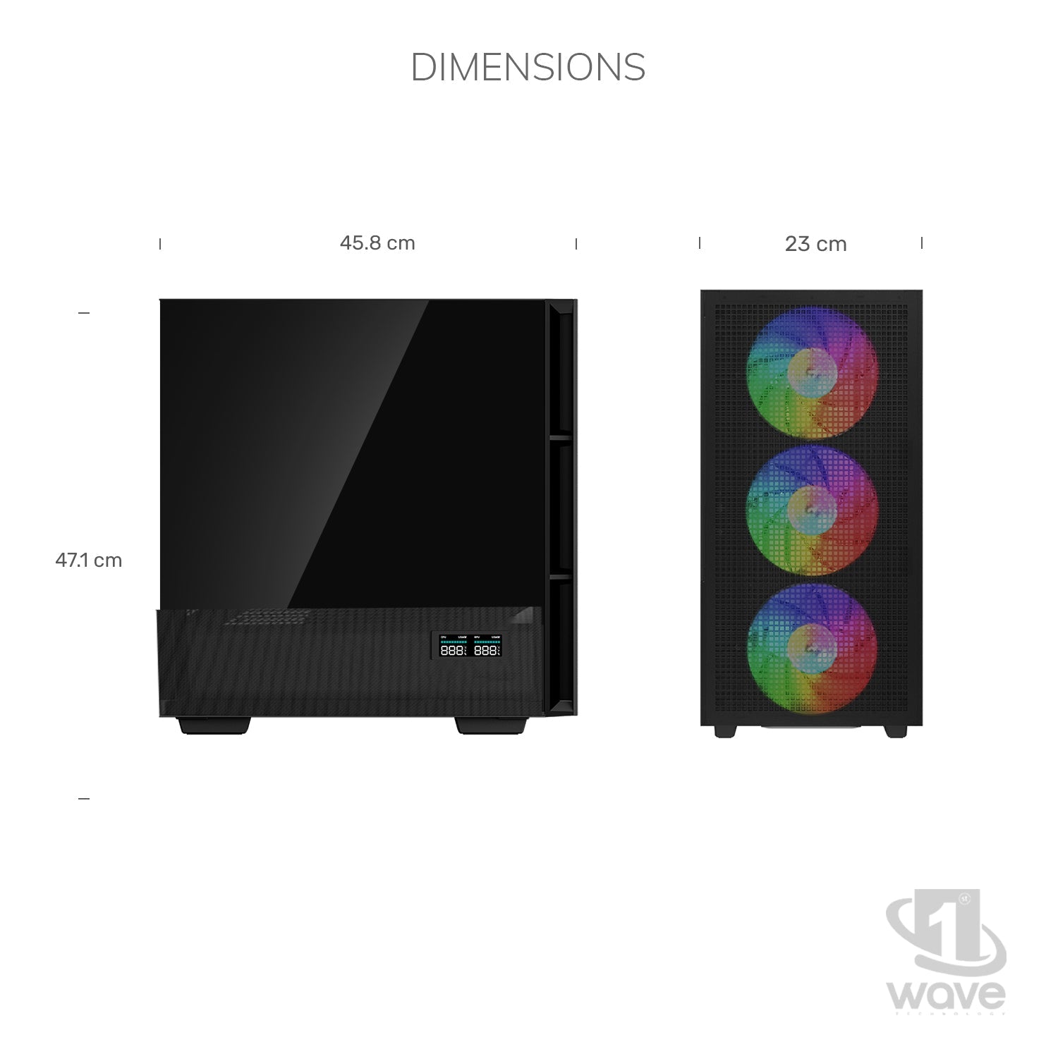 First Wave NightTitan Gaming PC – Intel Core Ultra 9 - 285K, 16GB RTX 5070 Ti Graphics,DDR5 RGB RAM, 1TB NVMe SSD, WiFi, ARGB Cooling, Windows 11 Pro, 2Y Warranty