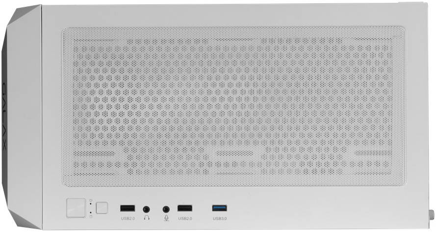 GALAX Revolution 07 White ATX Mid-Tower Gaming PC Case – Tempered Glass Side Panel, SPCC Steel Chassis, Supports 360mm Radiator & 330mm GPU, 4 Pre-Installed ARGB Fans, USB 3.0 I/O