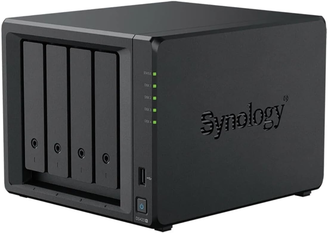 Synology DiskStation DS423+ NAS Storage Server, RTD1619B, Ethernet LAN - Black