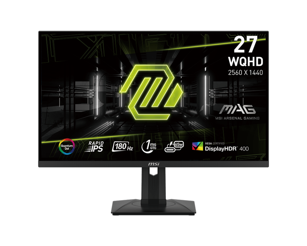 MSI MAG 274QRF QD E2 27" QHD Gaming Monitor – 180Hz Refresh Rate, 1ms Response, Flat Screen for Competitive Gaming & Esports