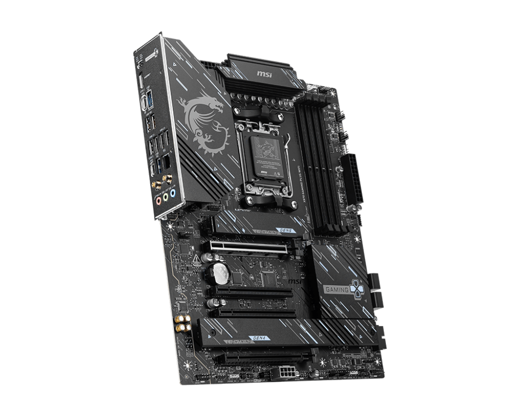 MSI X870 Gaming Plus WiFi Motherboard – AM5 Socket, DDR5 Support, High-Performance WiFi Gaming ATX Motherboard