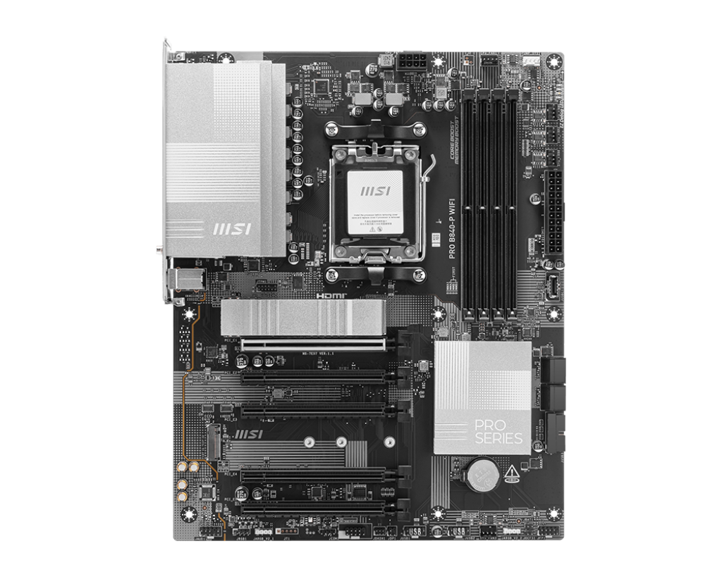 MSI Pro B840-P WiFi Motherboard – AM5 Socket, DDR5, ATX Professional Motherboard with WiFi