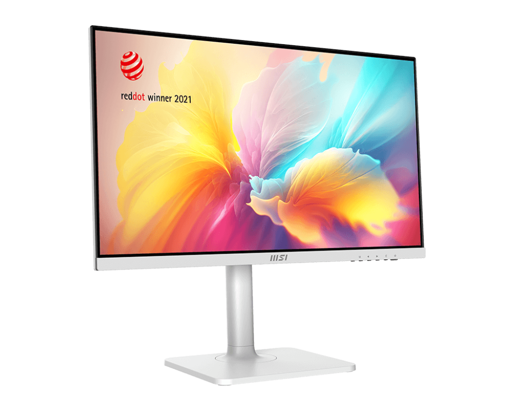 MSI PRO MD2412PW 24" Full HD IPS Monitor – 100Hz Refresh Rate, 1ms Response, White Sleek Design for Work & Gaming