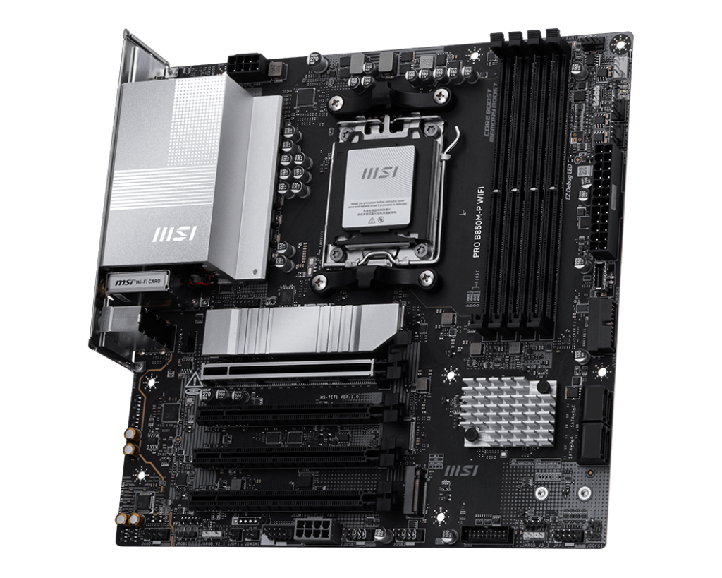 MSI PRO B850M-P Motherboard – Micro-ATX, High-Performance Socket, Ideal for Gaming & Productivity Builds