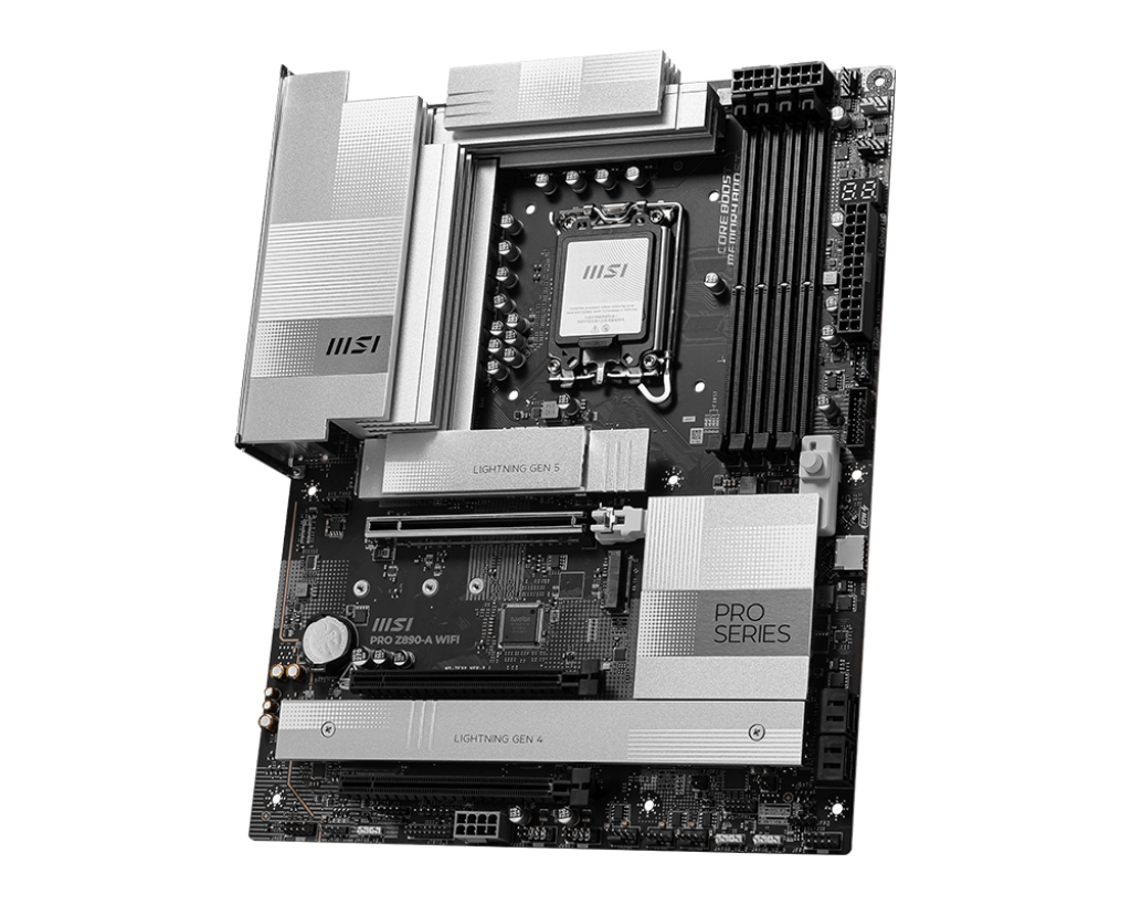 MSI Pro Z890-A WiFi Motherboard – Intel LGA 1851, ATX High-Performance DDR5 Motherboard with WiFi 6E