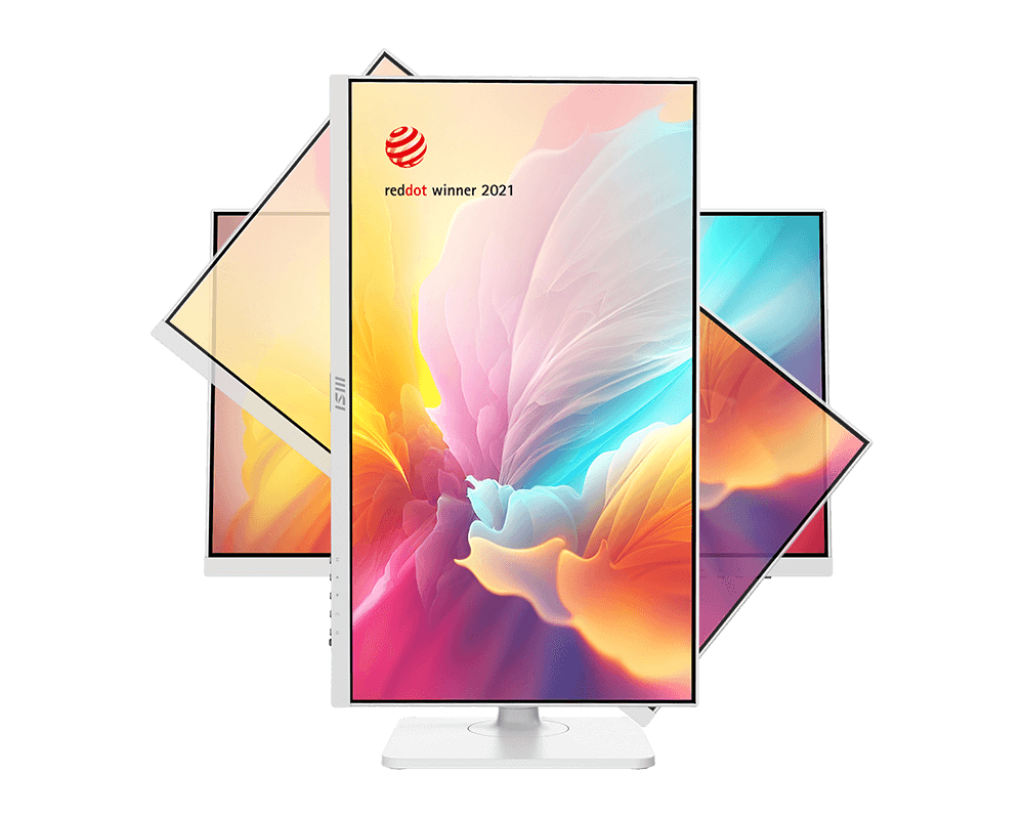 MSI PRO MD2412PW 24" Full HD IPS Monitor – 100Hz Refresh Rate, 1ms Response, White Sleek Design for Work & Gaming