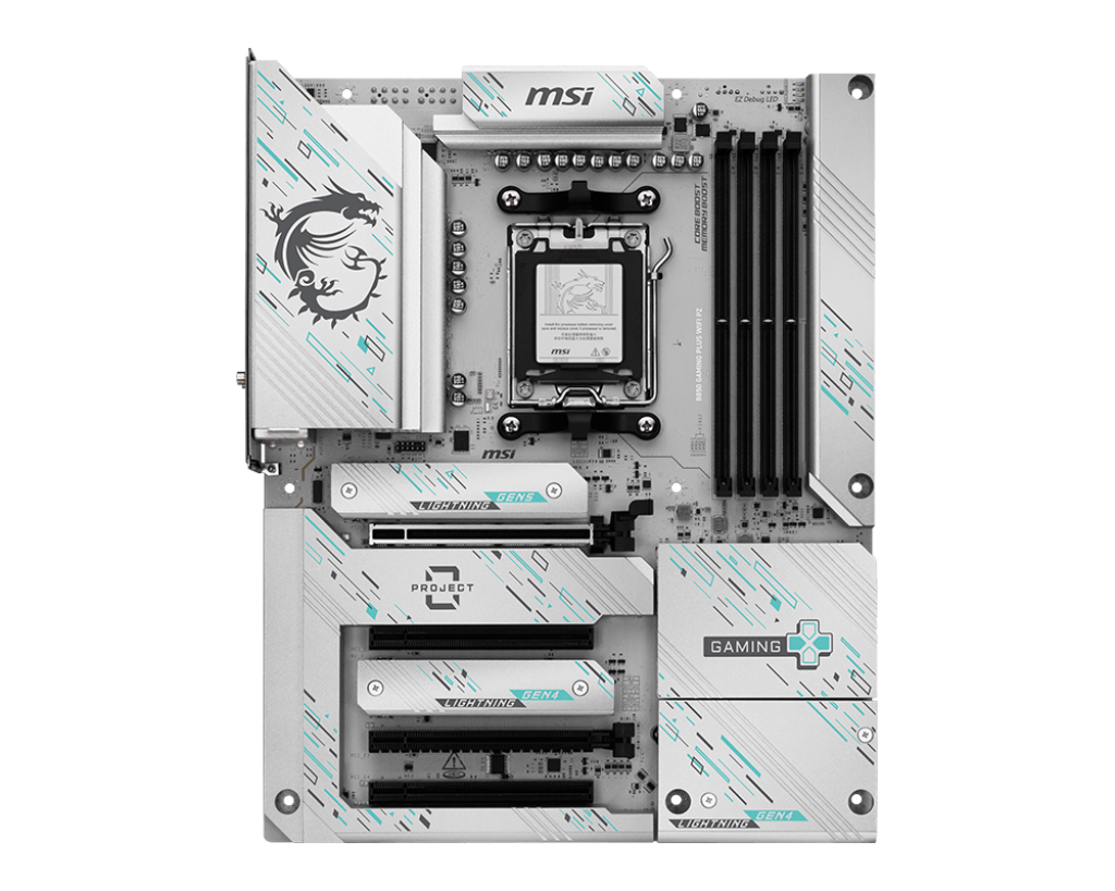 MSI B850 Gaming Plus WiFi PZ Motherboard – AM5 Socket, DDR5, ATX Gaming Motherboard with WiFi 6E