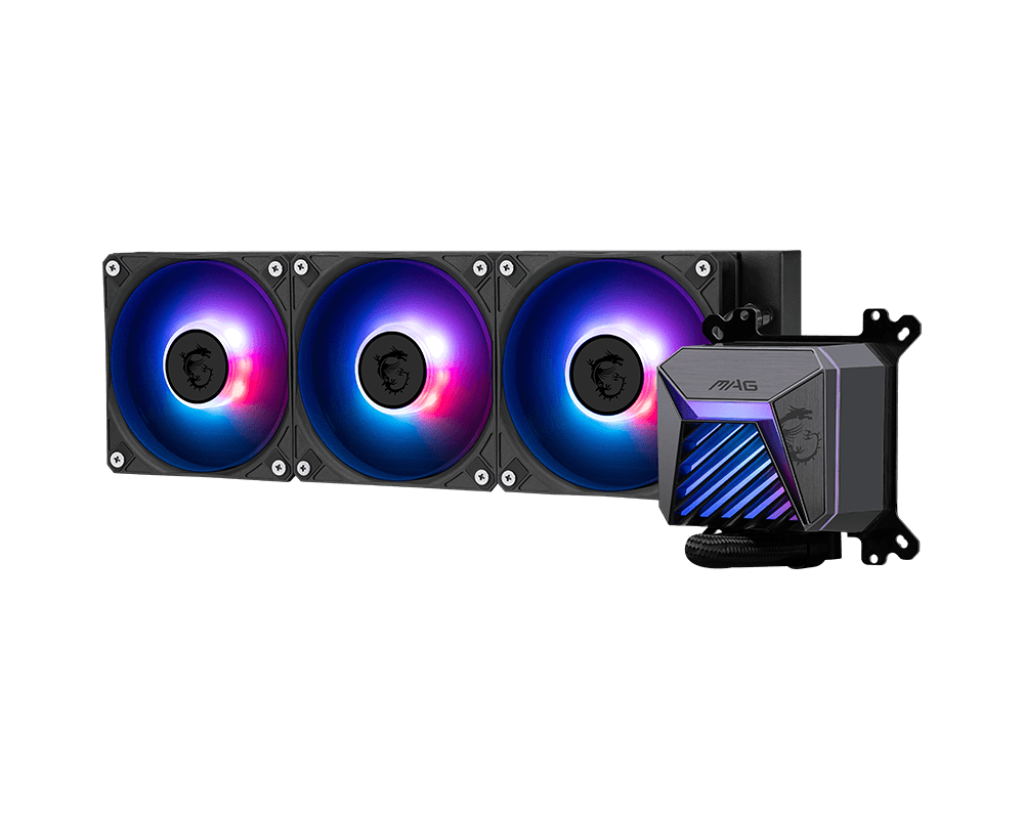 MSI MAG CORELIQUID A15 360mm CPU Cooler – RGB Liquid Cooling, High-Performance Thermal Management, Silent Operation