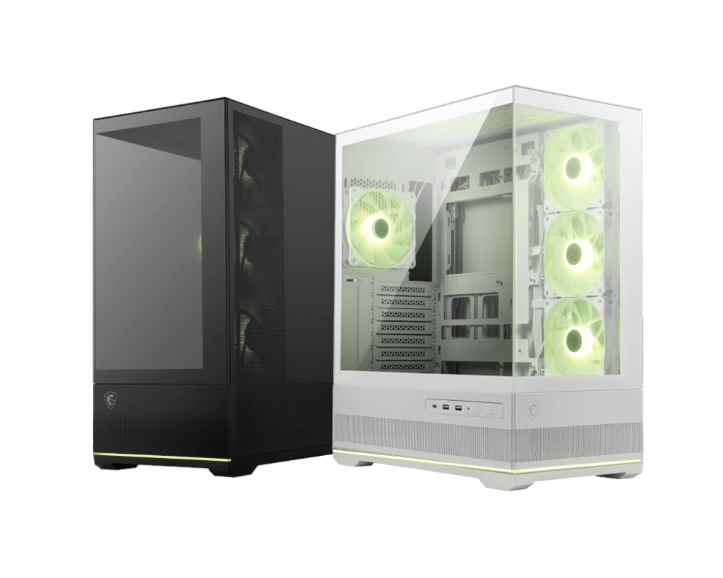MSI MAG Pano 110R PZ Mid Tower Gaming Case – Black, Tempered Glass, ARGB Ready, Spacious Design