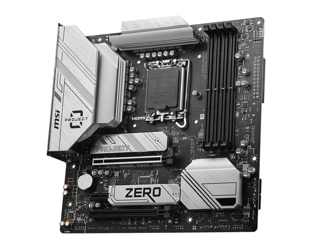 MSI B760M Project Zero Motherboard – LGA 1700, Micro-ATX, High-Performance Motherboard for Gaming & Productivity