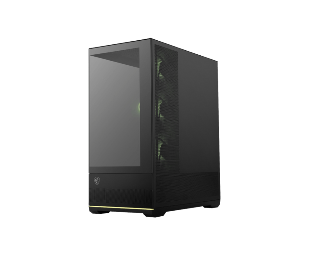 MSI MAG Pano 110R PZ Mid Tower Gaming Case – Black, Tempered Glass, ARGB Ready, Spacious Design