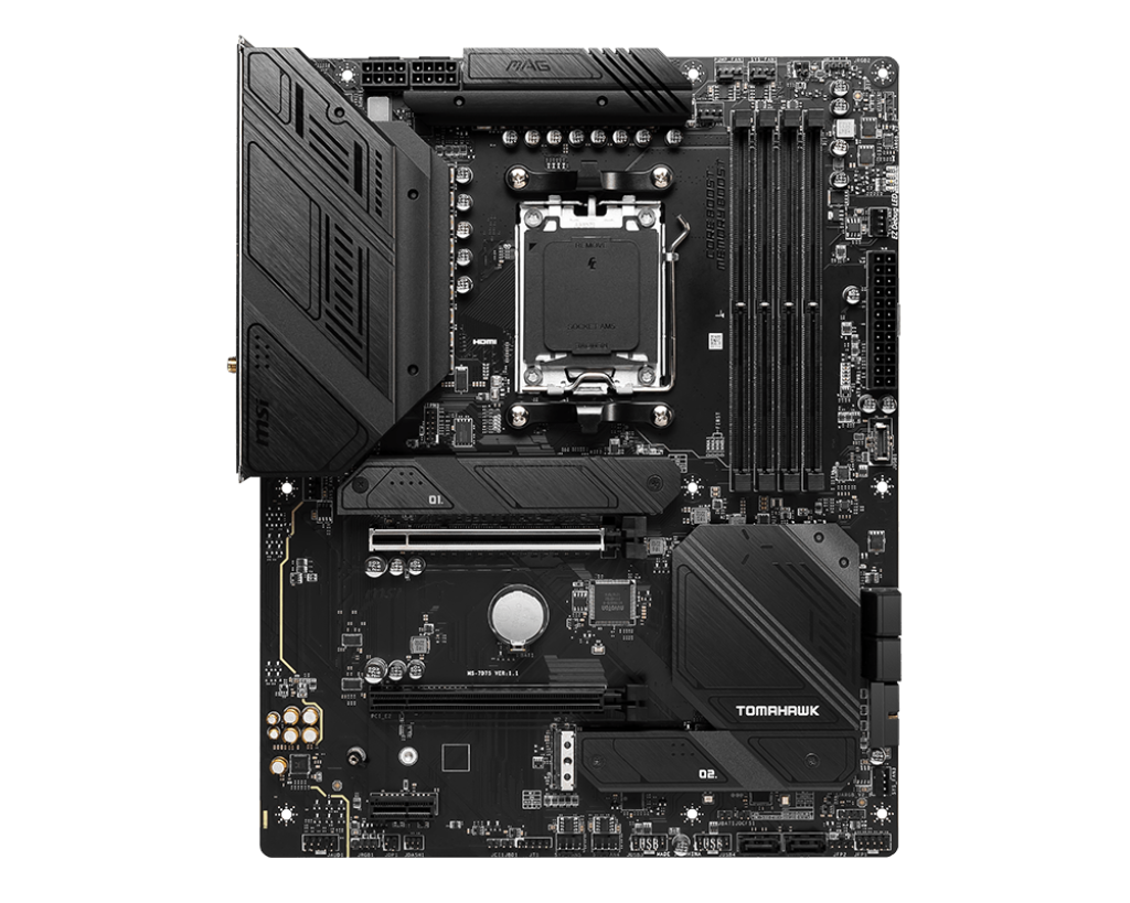 MSI MAG B650 Tomahawk WiFi Motherboard – AM5 Socket, DDR5, ATX Gaming Motherboard with WiFi 6E